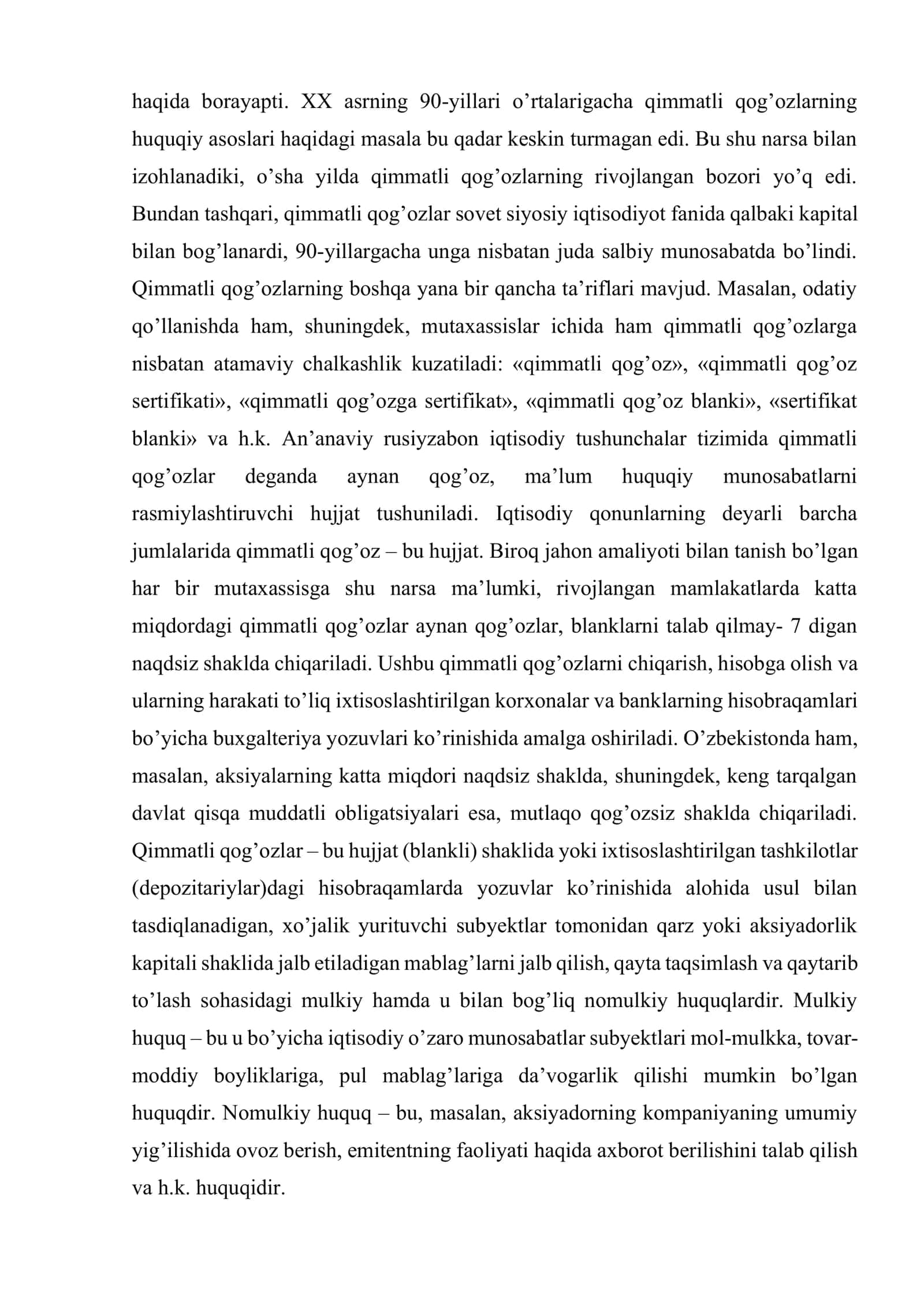 Qimmatli qog’ozlarning texnik tahlili 3