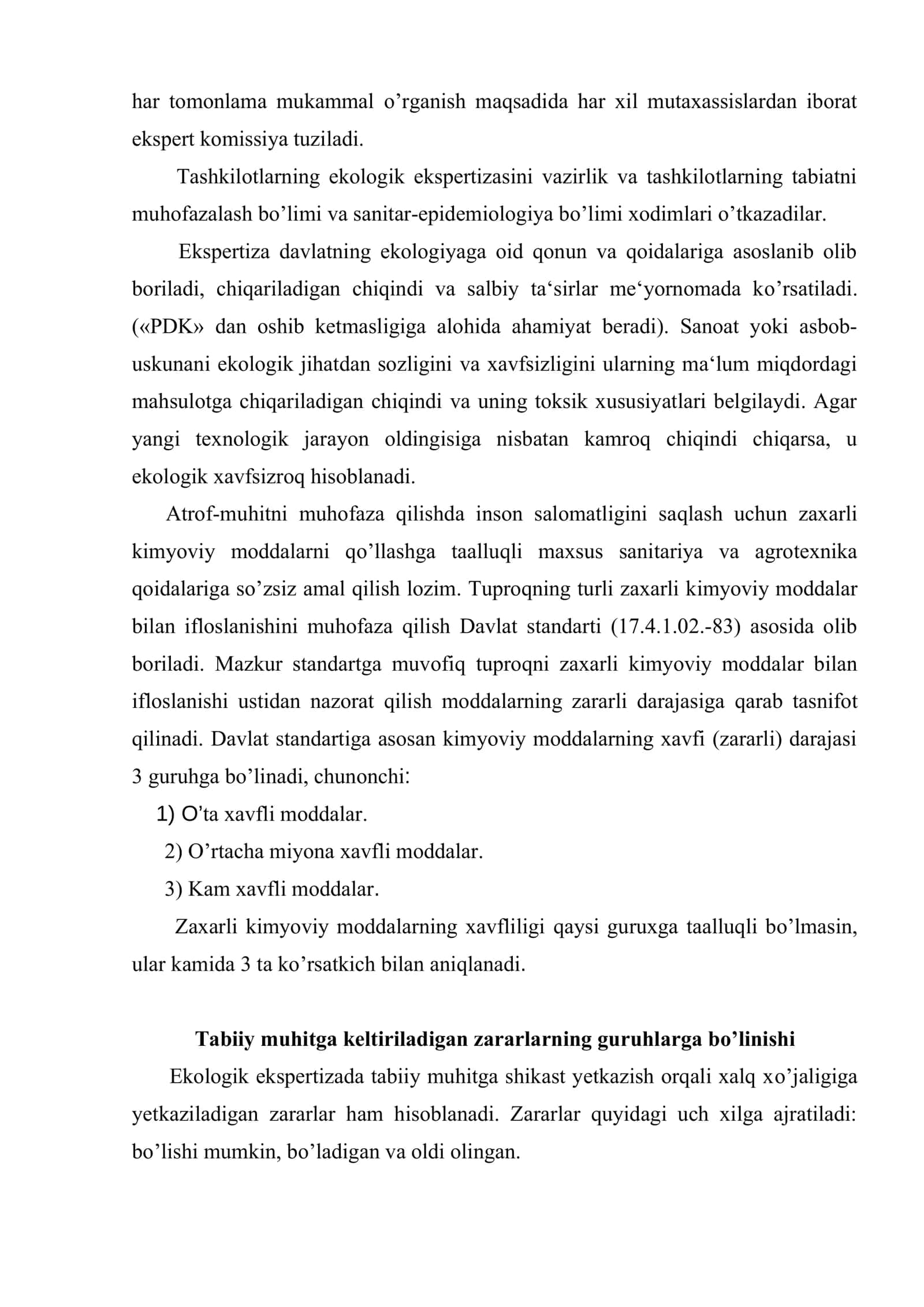 Ekologik ekspertiza 3
