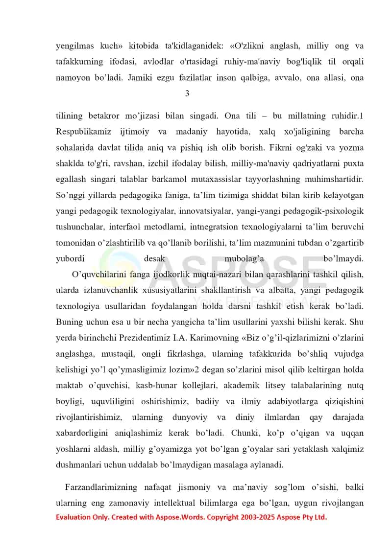 Savod o’rgatish o’qish darslari turlari 3