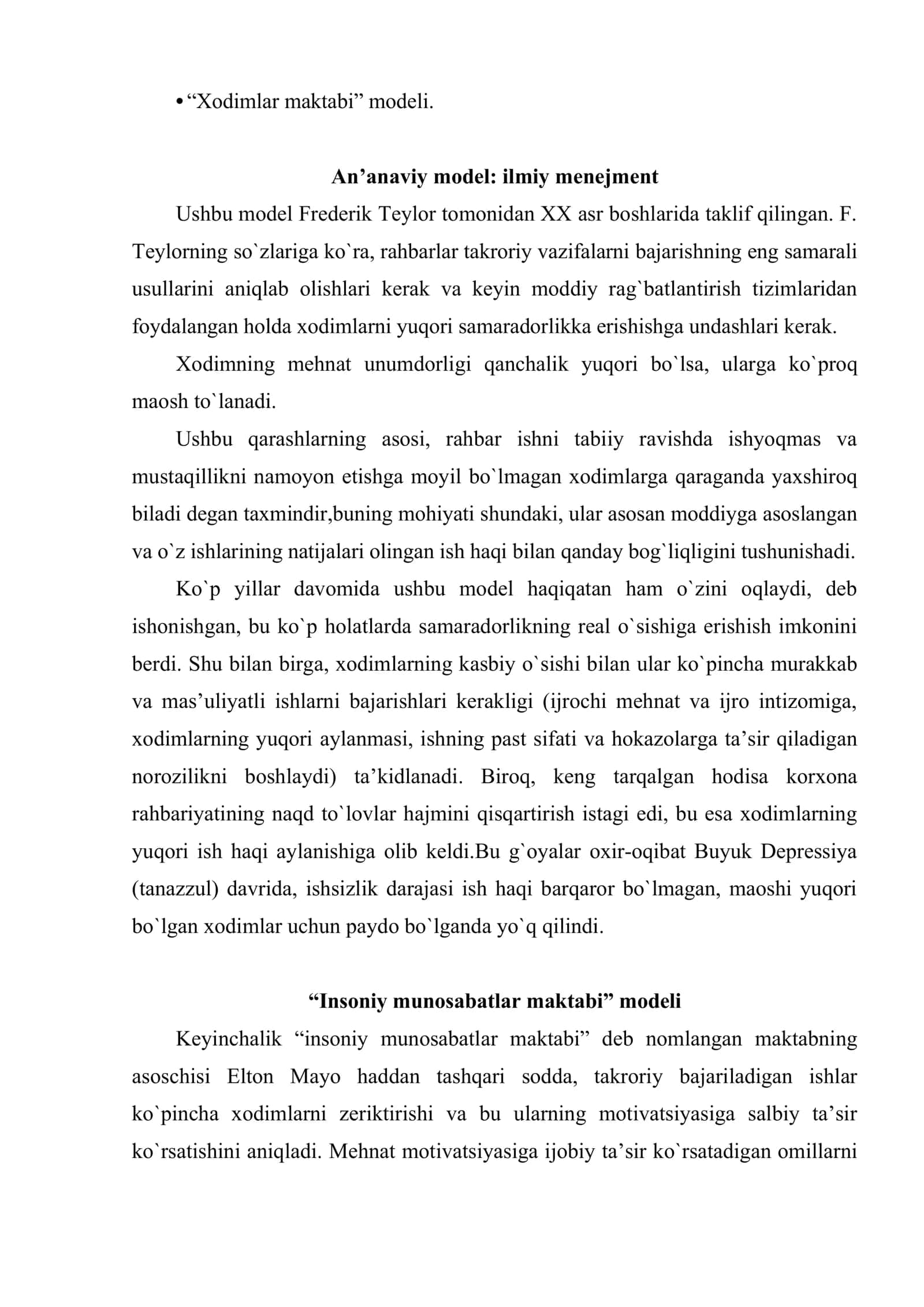 Motivatsiya modellari 3