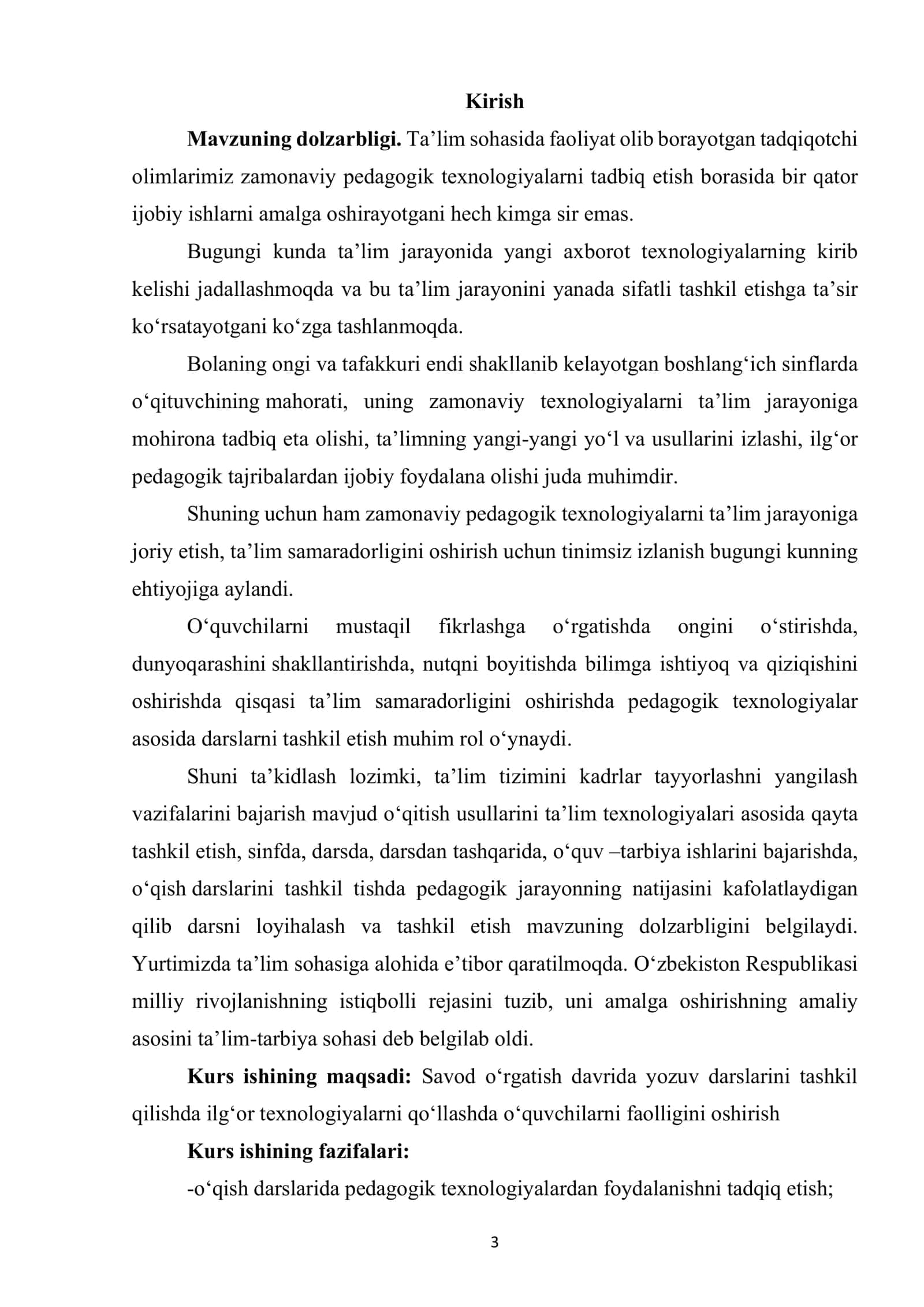 Savod o‘rgatish davrida yozuv darslarini tashkil qilishda ilg‘or texnologiyalarni qo‘llash 3