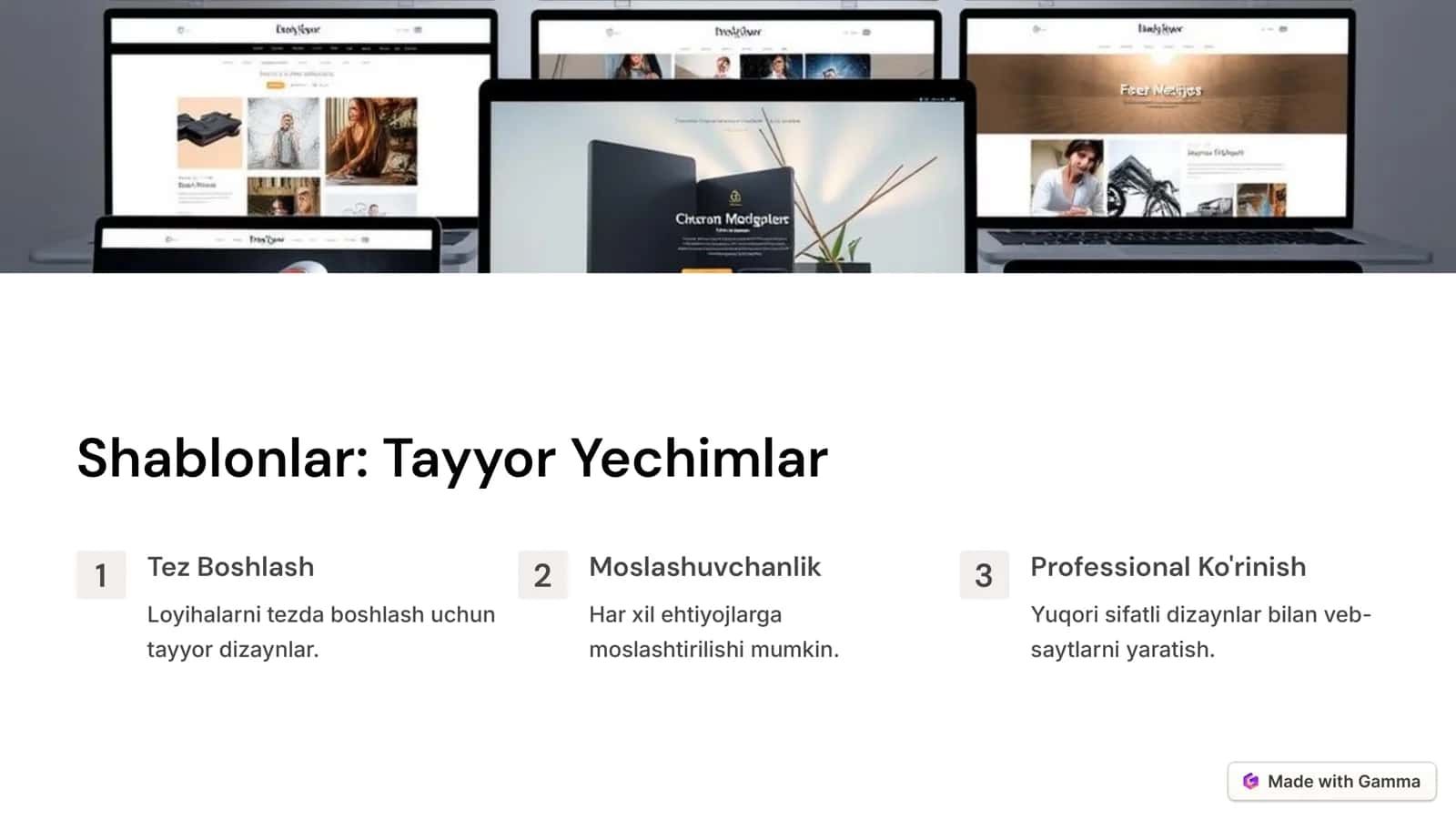 Avtomatlashtirilgan Veb-dizayn Vositalari 3