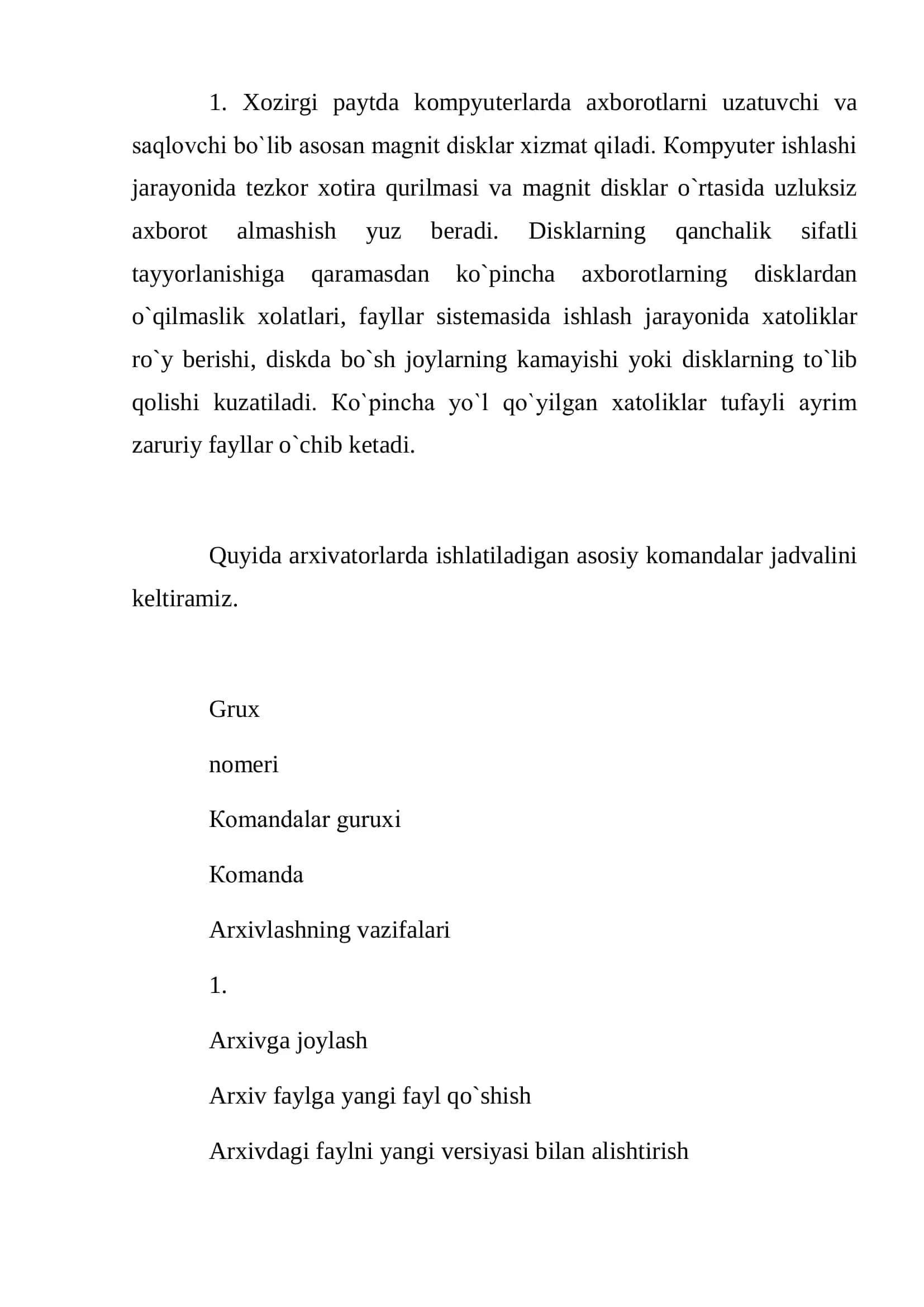 Disklarga servis xizmat ko’rsatish texnologiyasi 3
