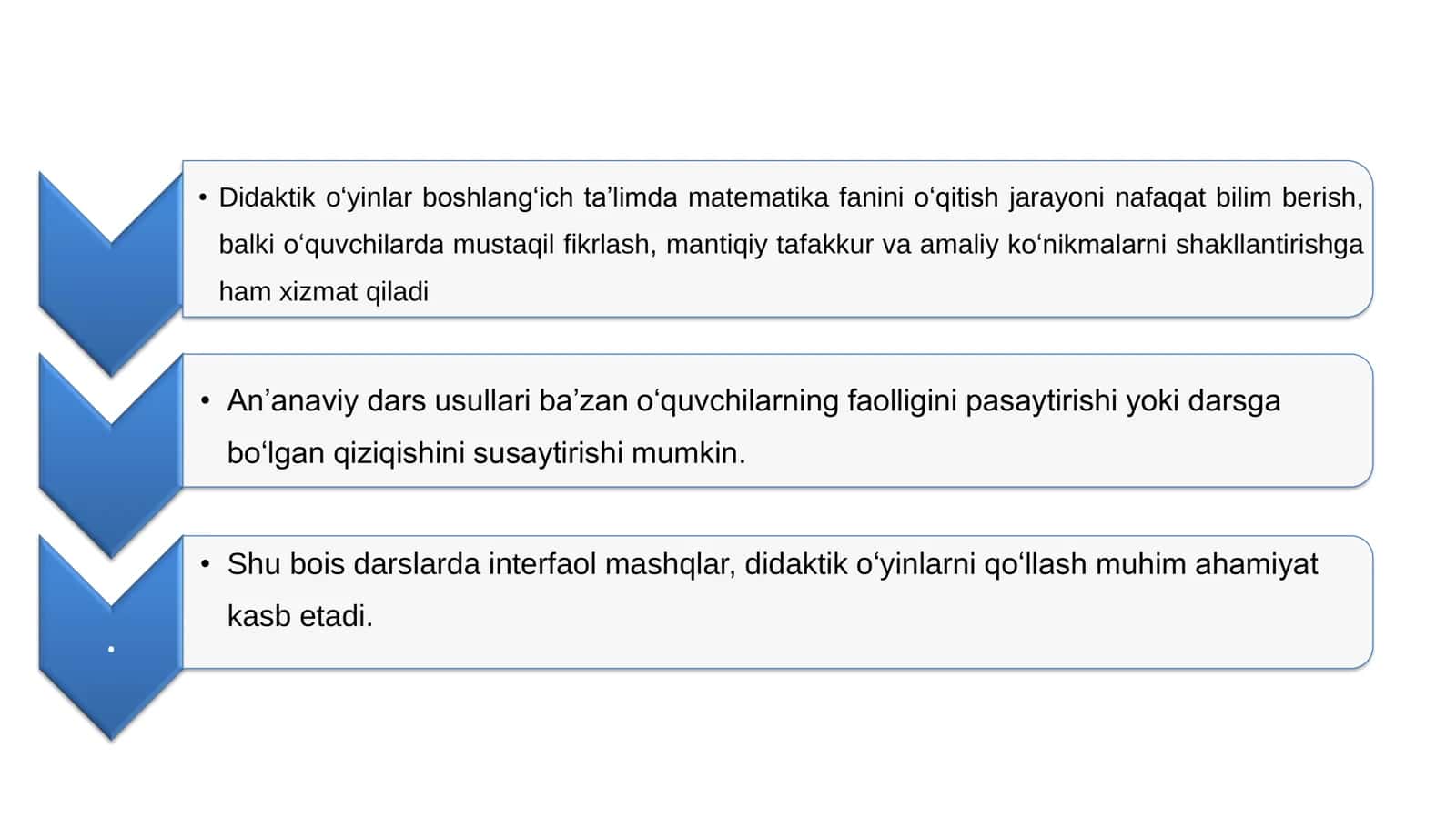 Matematika fanini o‘qitishda didaktik o‘yinlar 3