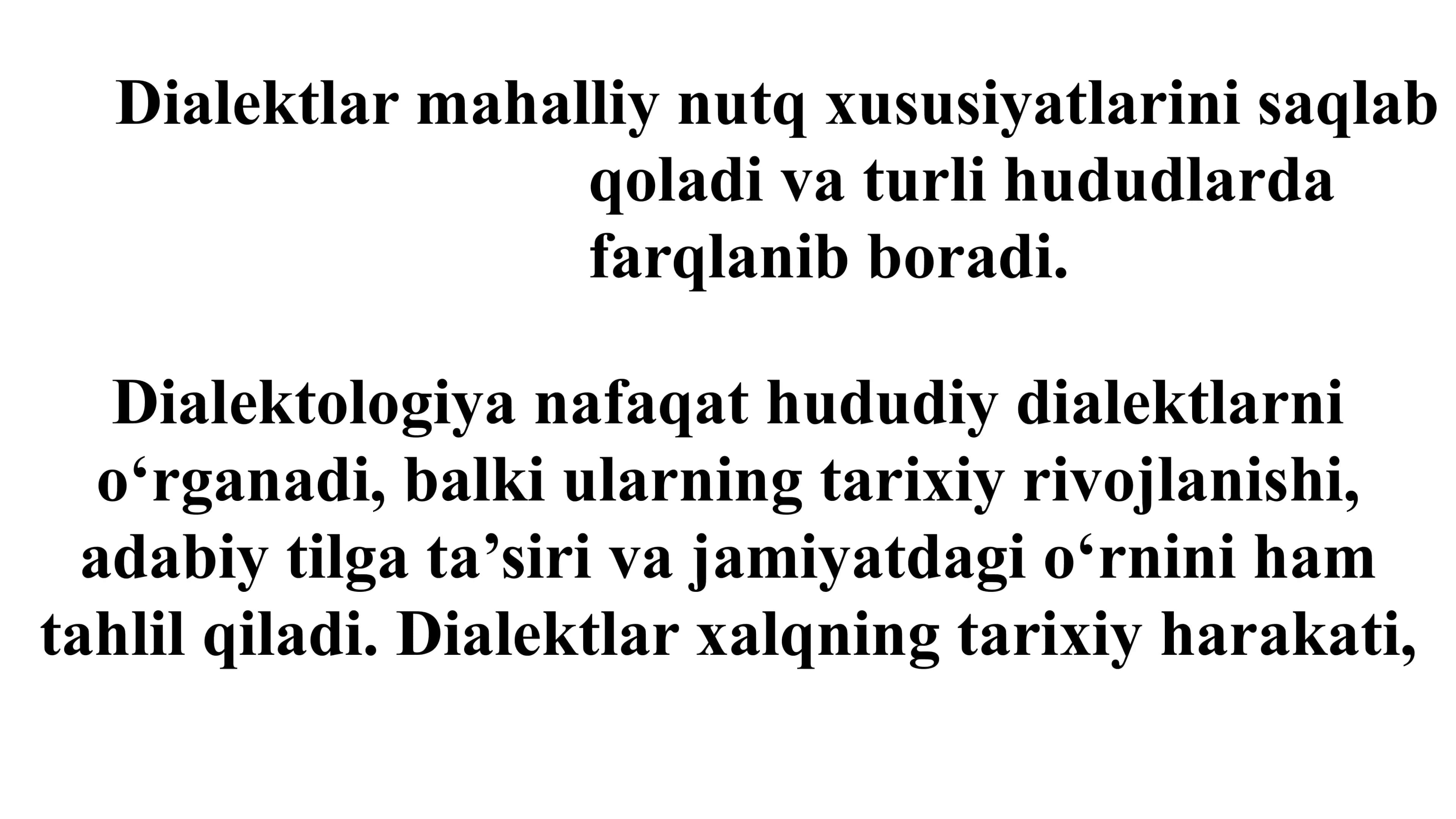 Oʻzbek dialektologiyasi va Buxoro shevasining oʻziga xos xususiyatlari 3