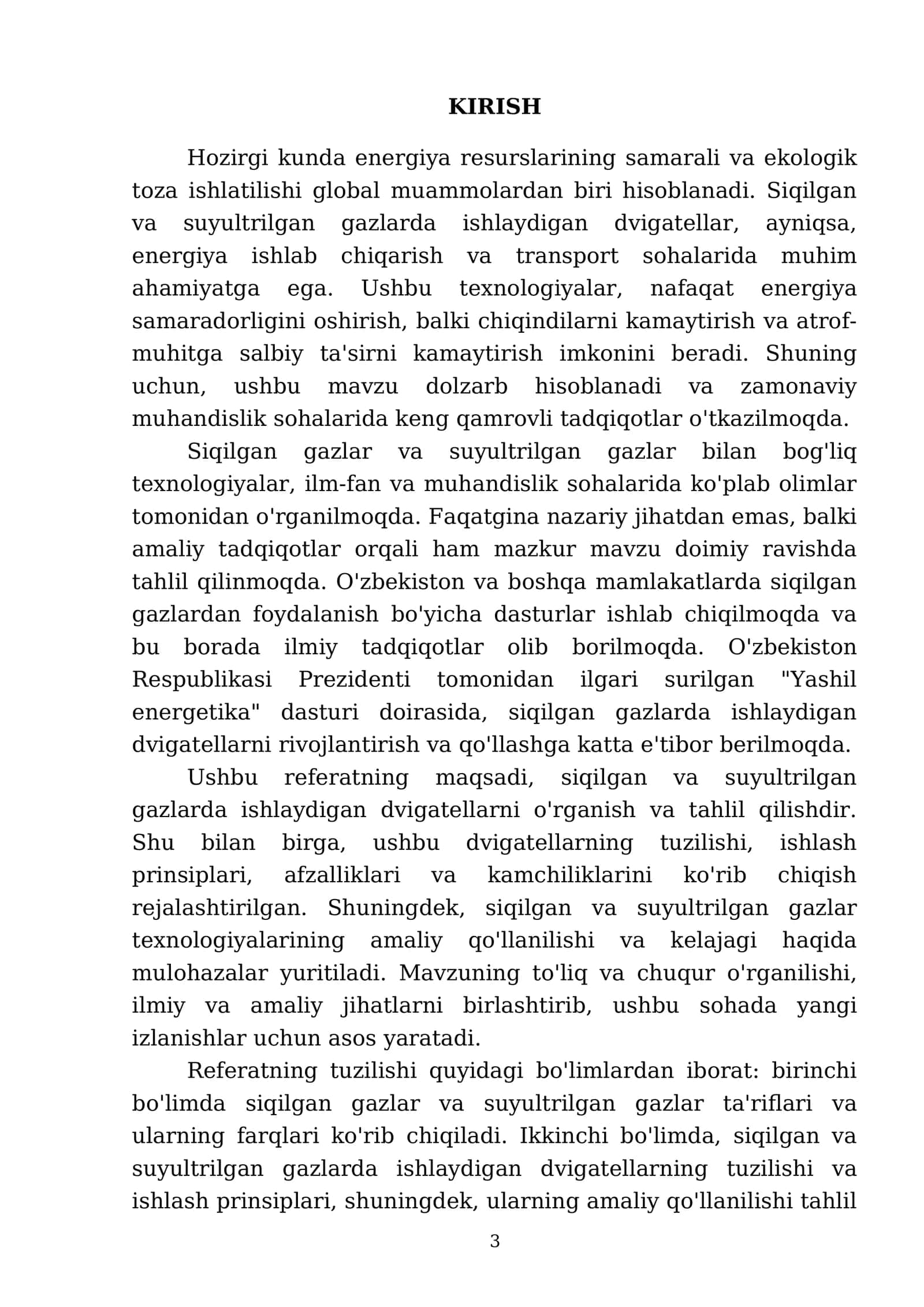 Siqilgan va suyultrilgan gazlarda ishlaydigan dvigatellar 3