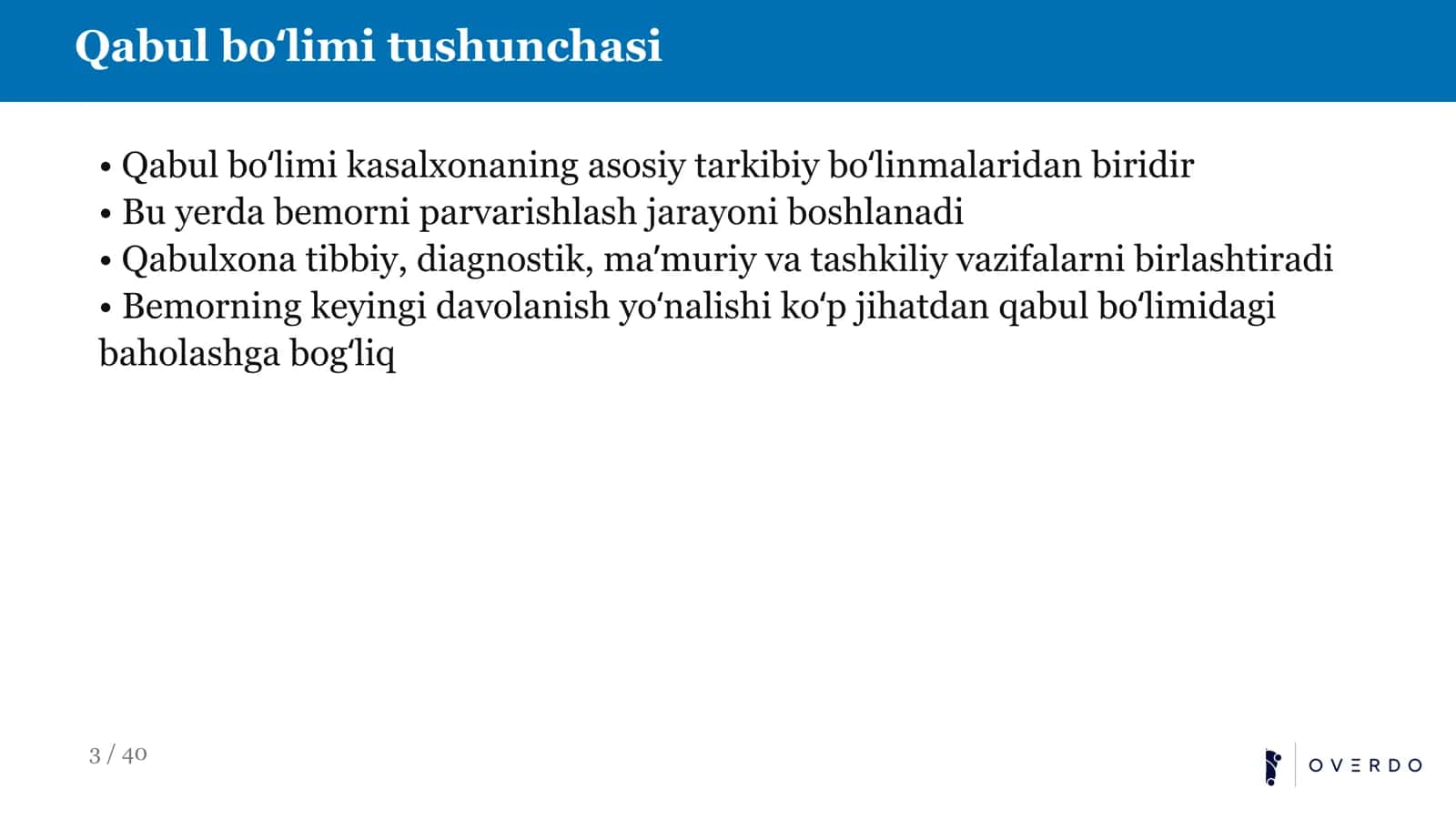 TIBBIYOT KASBIGA KIRISH 3