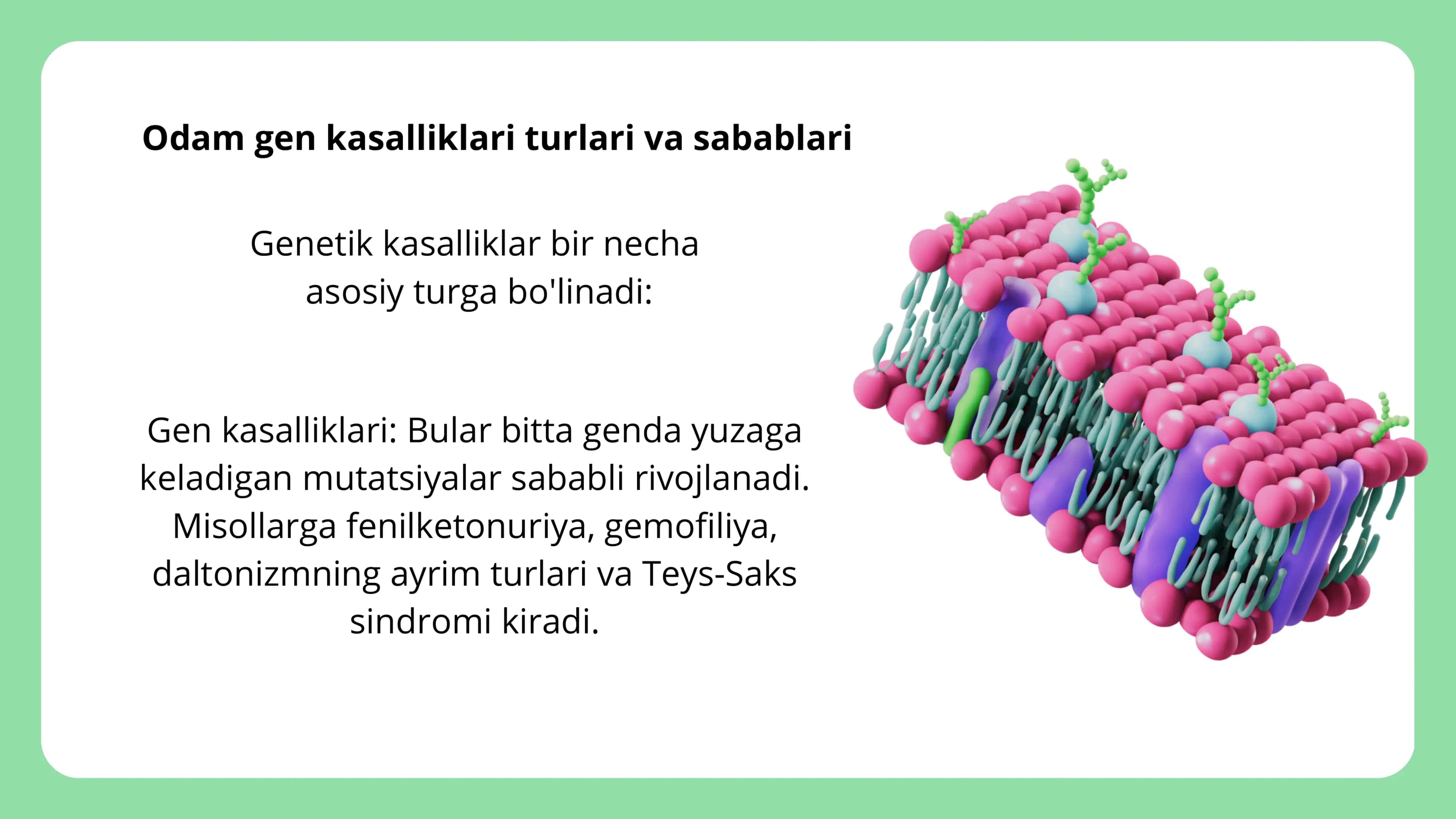 Odamlar gen kasalliklari 3