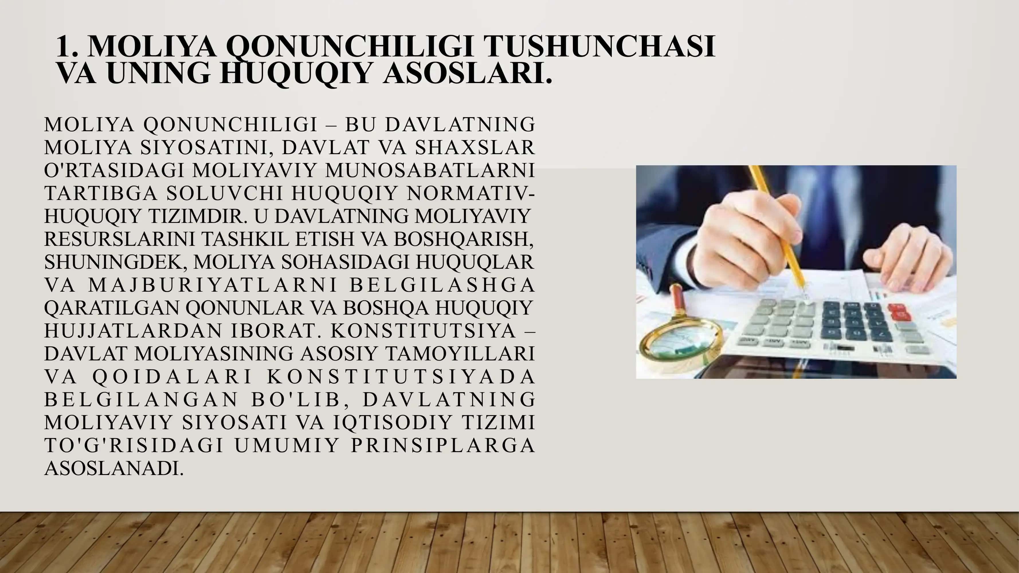MOLIYA QONUNCHILIGI VA MOLIYA XUQUQI 3