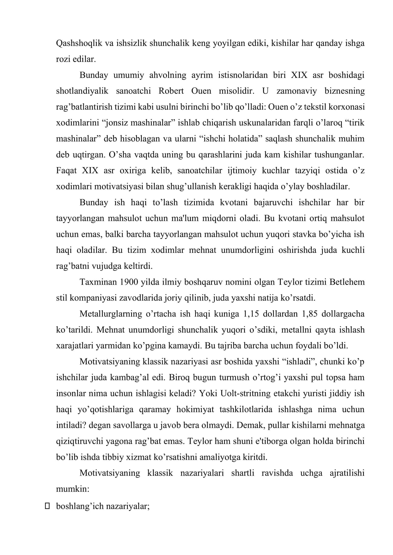 IRMda motivatsiya nazariyasi va xodimlar motivatsiyasi borasidagi hozirgi zamon muammolari 3