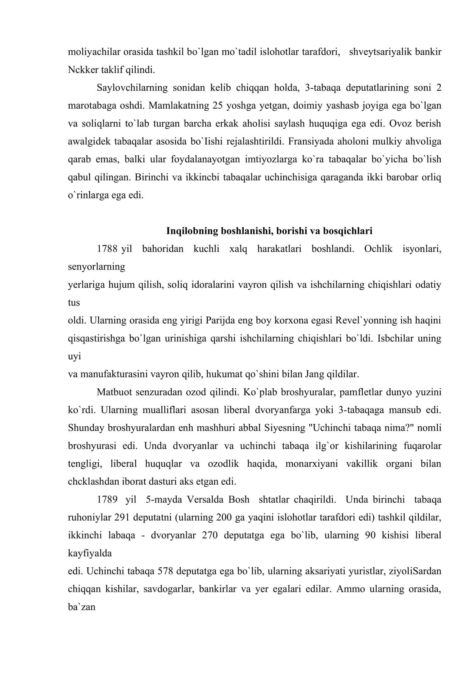 XVIII –XIX asrlarda Fransiya 3