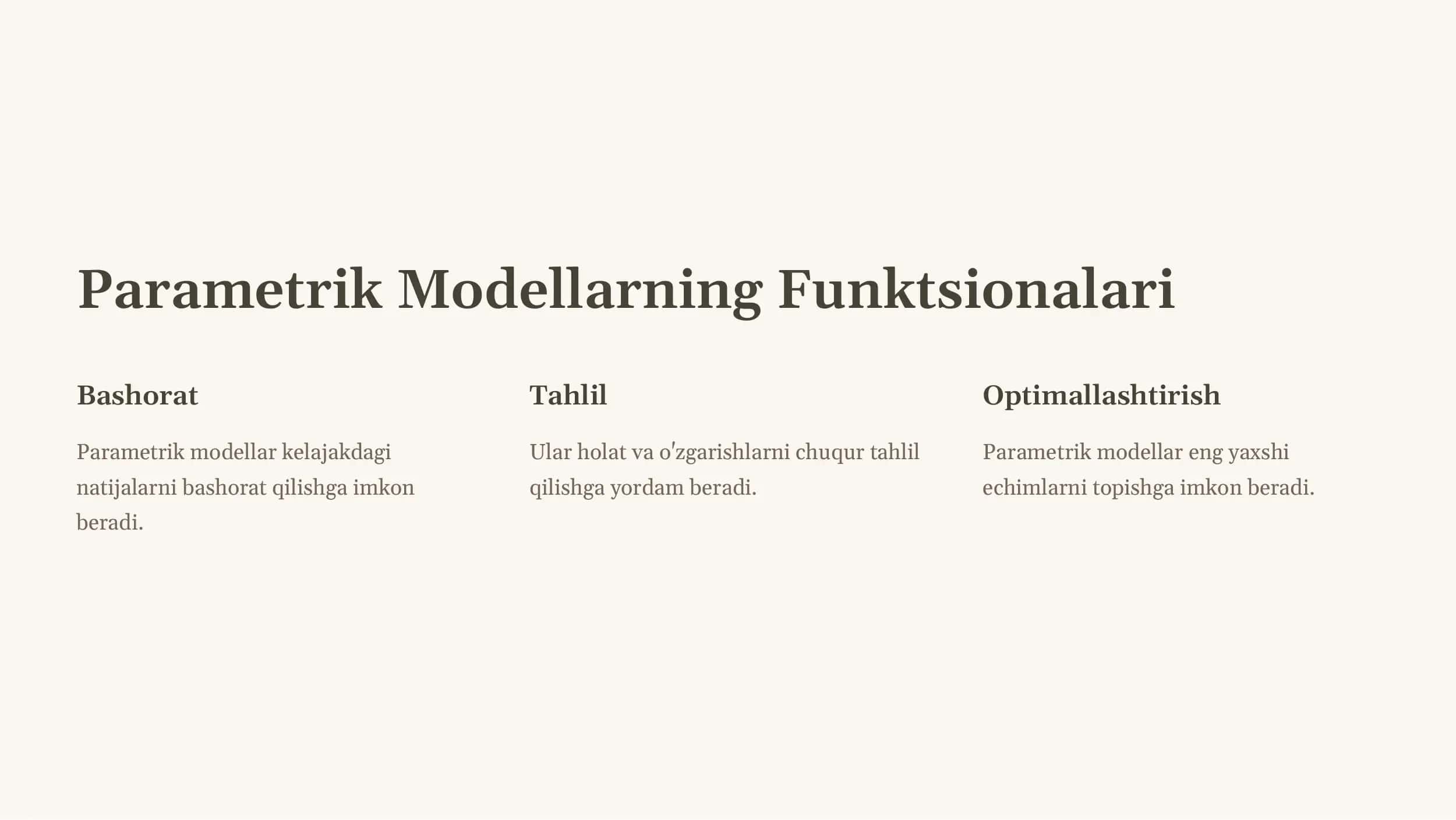 Parametrik Metodlar 3