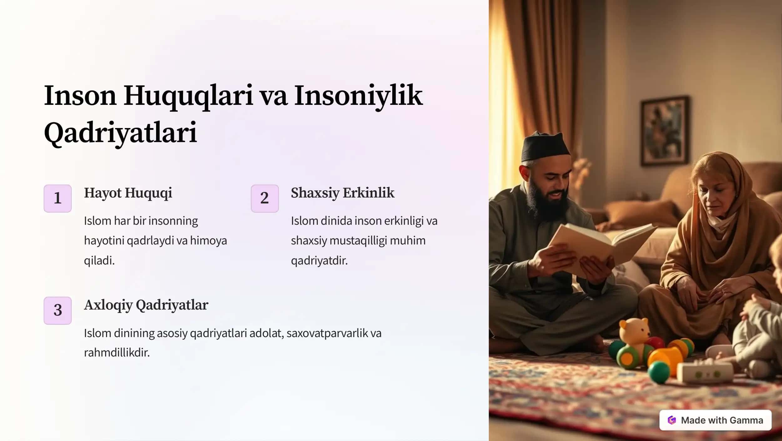 Islomda inson erkinliklari 3