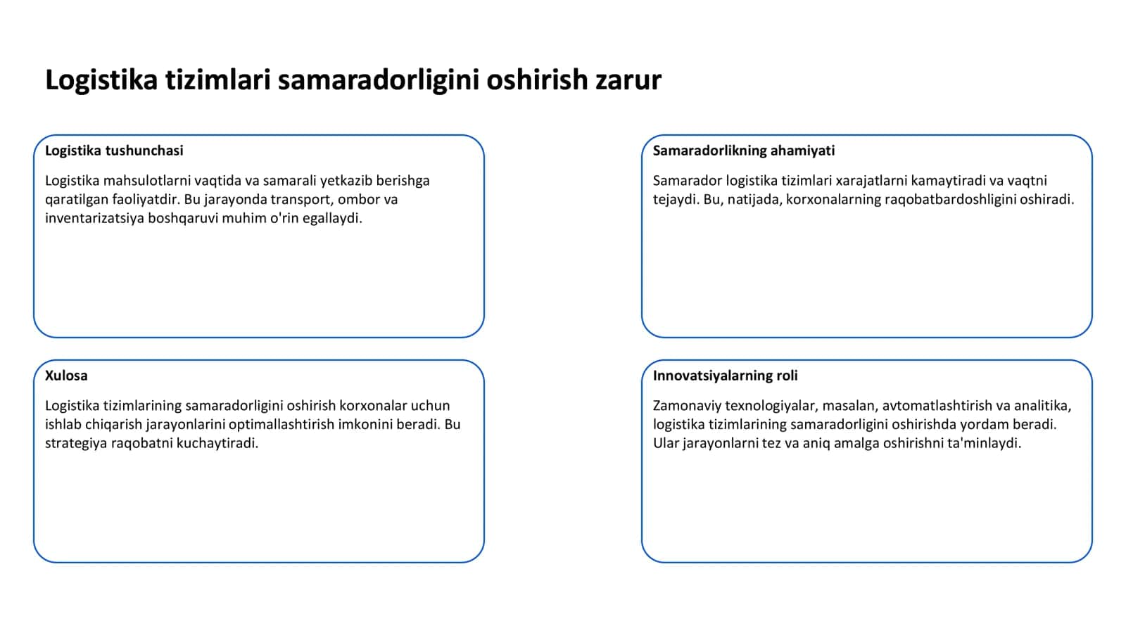 Taqsimot(place)siyosati va logistika 3