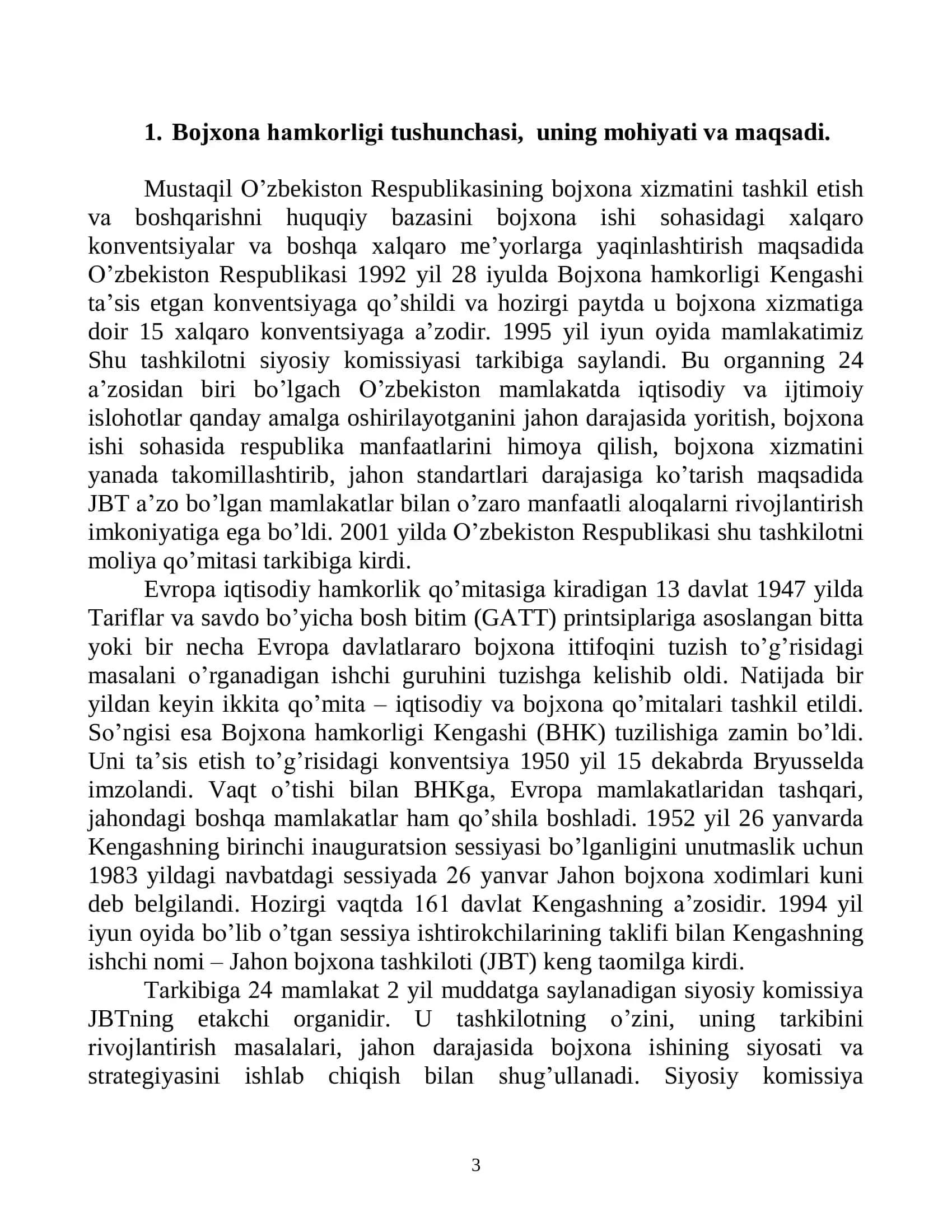 TASHQI IQTISODIY FAOLIYATDA BOJXONA HAMKORLIGI 3
