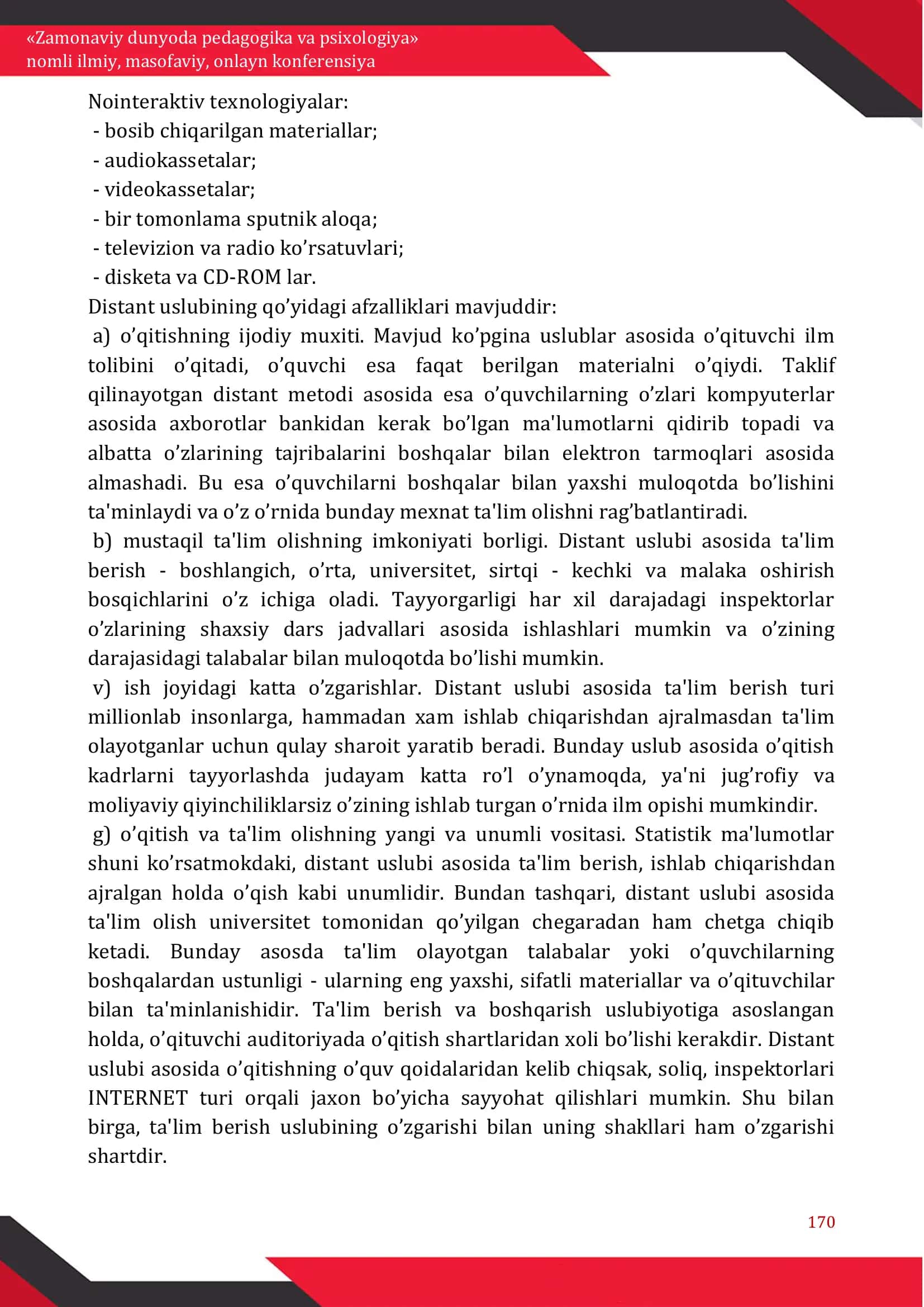 «Zamonaviy dunyoda pedagogika va psixologiya» 3