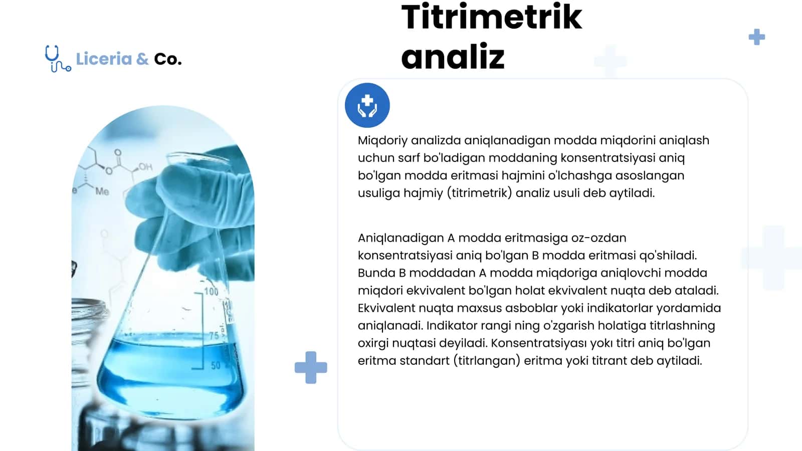 farmasevtik preparatlarni miqdorlarini aniqlash usullari. Bromometriya titrlash usulida 3