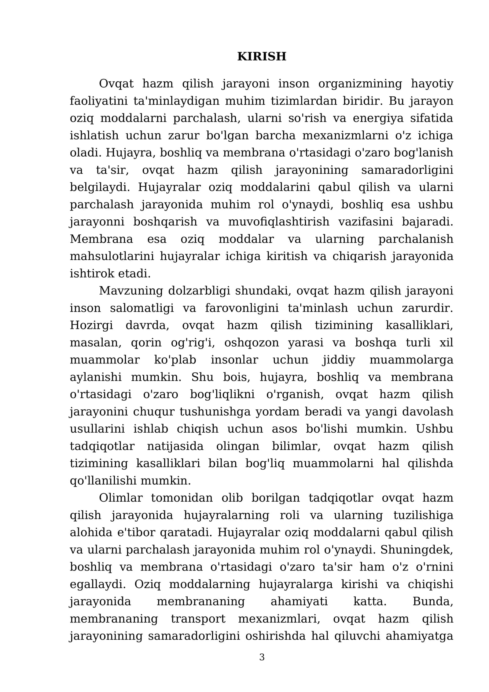 Hujayrada,boshliqda va membranada ovqat hazm bolishining ozaro bogliqligi 3