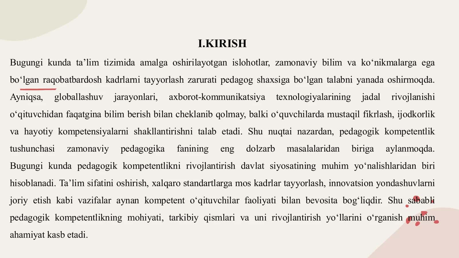 Pedagogik kompetentlik 3