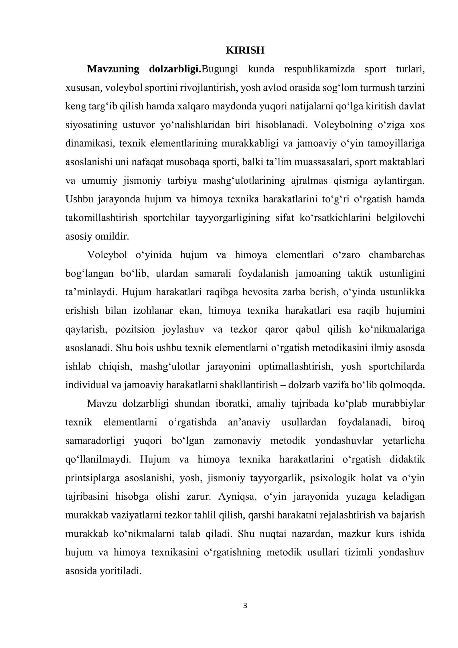 VOLEYBOLDA HUJUM VA HIMOYA TEXNIKA HARAKATLARINI O‘RGATISHNING METODIK USULLARI 3
