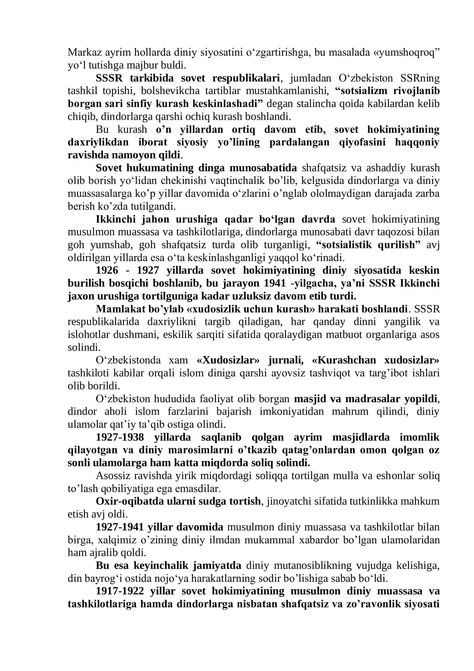 O‘zbekistonda faoliyat yurituvchi diniy tashkilotlar 3