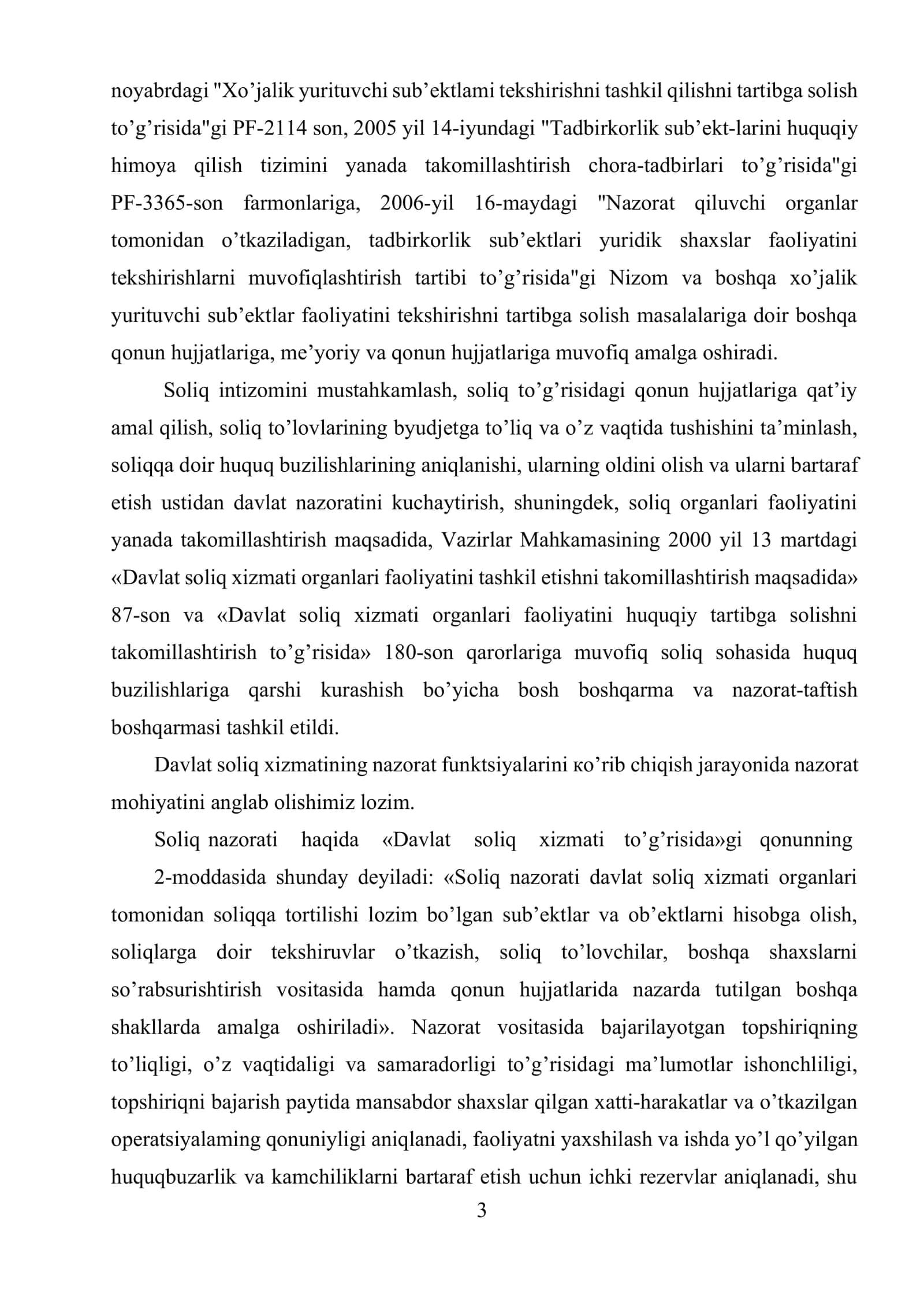 Yuridik shaxslarni soliqqa tortishda soliq idoralari nazorati 3