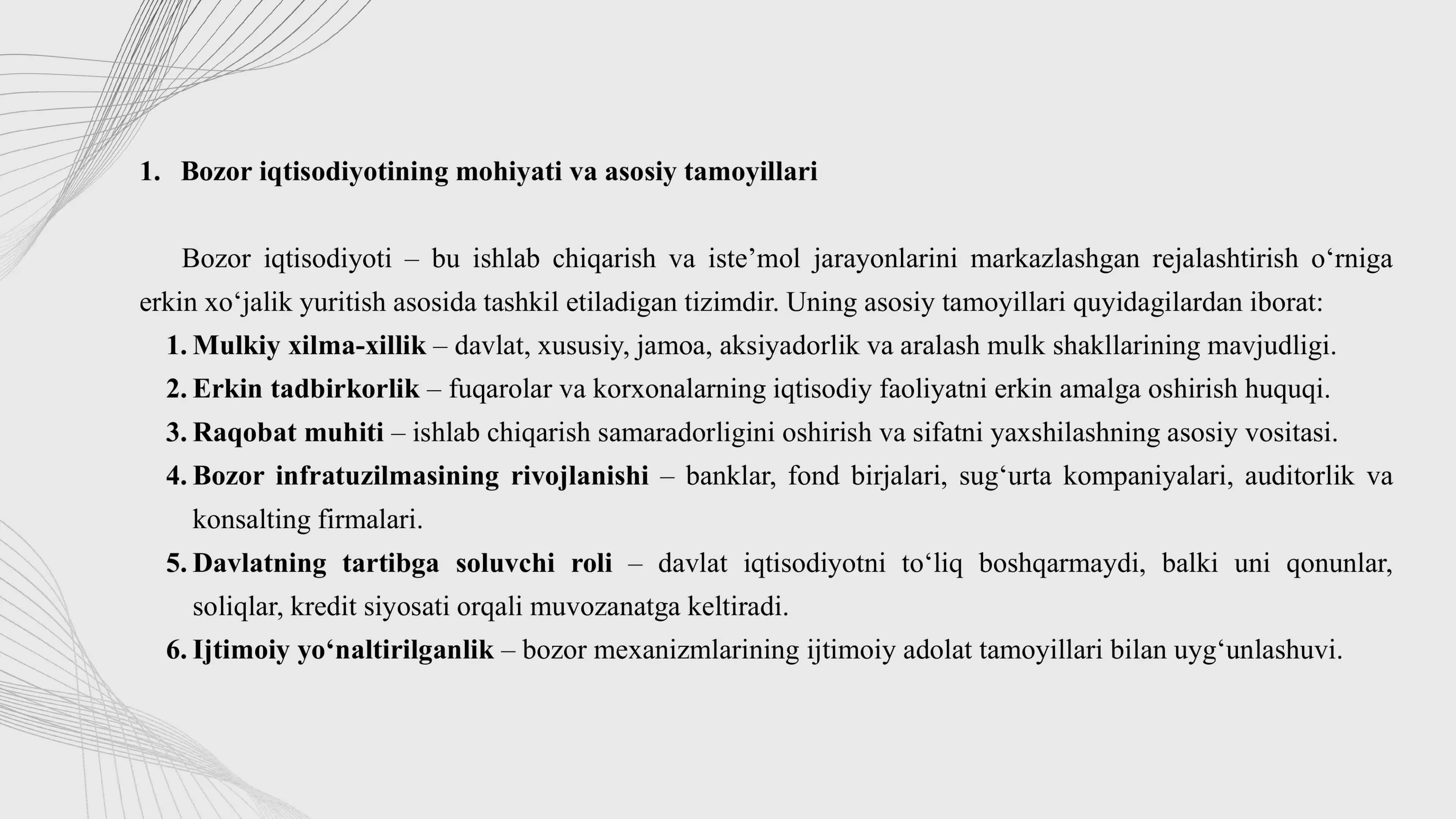 Iqtisodiyotning bozor munosabatlariga o‘tishi 3