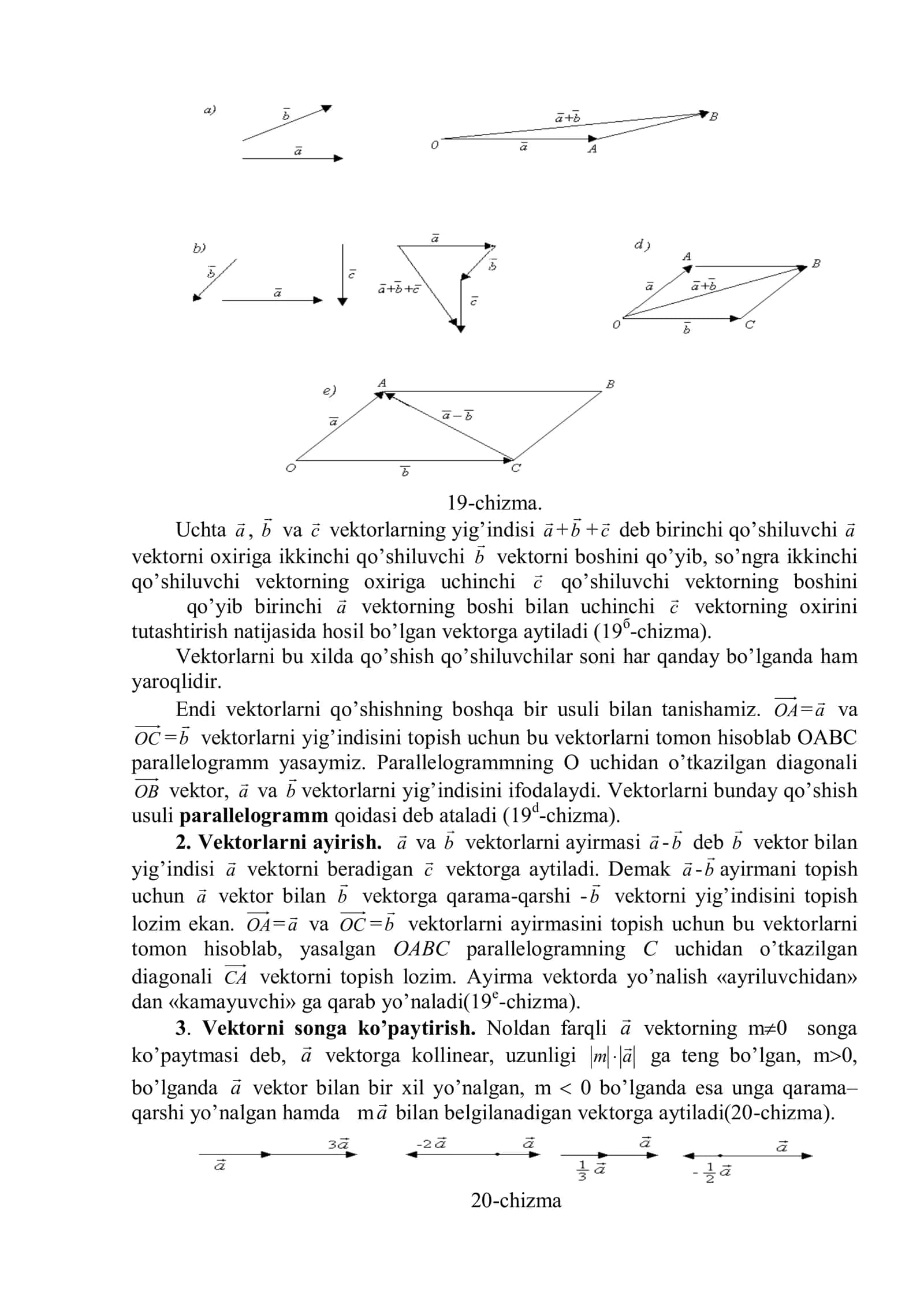 4-mavzu: Vektorlar va ular ustida amallar 3