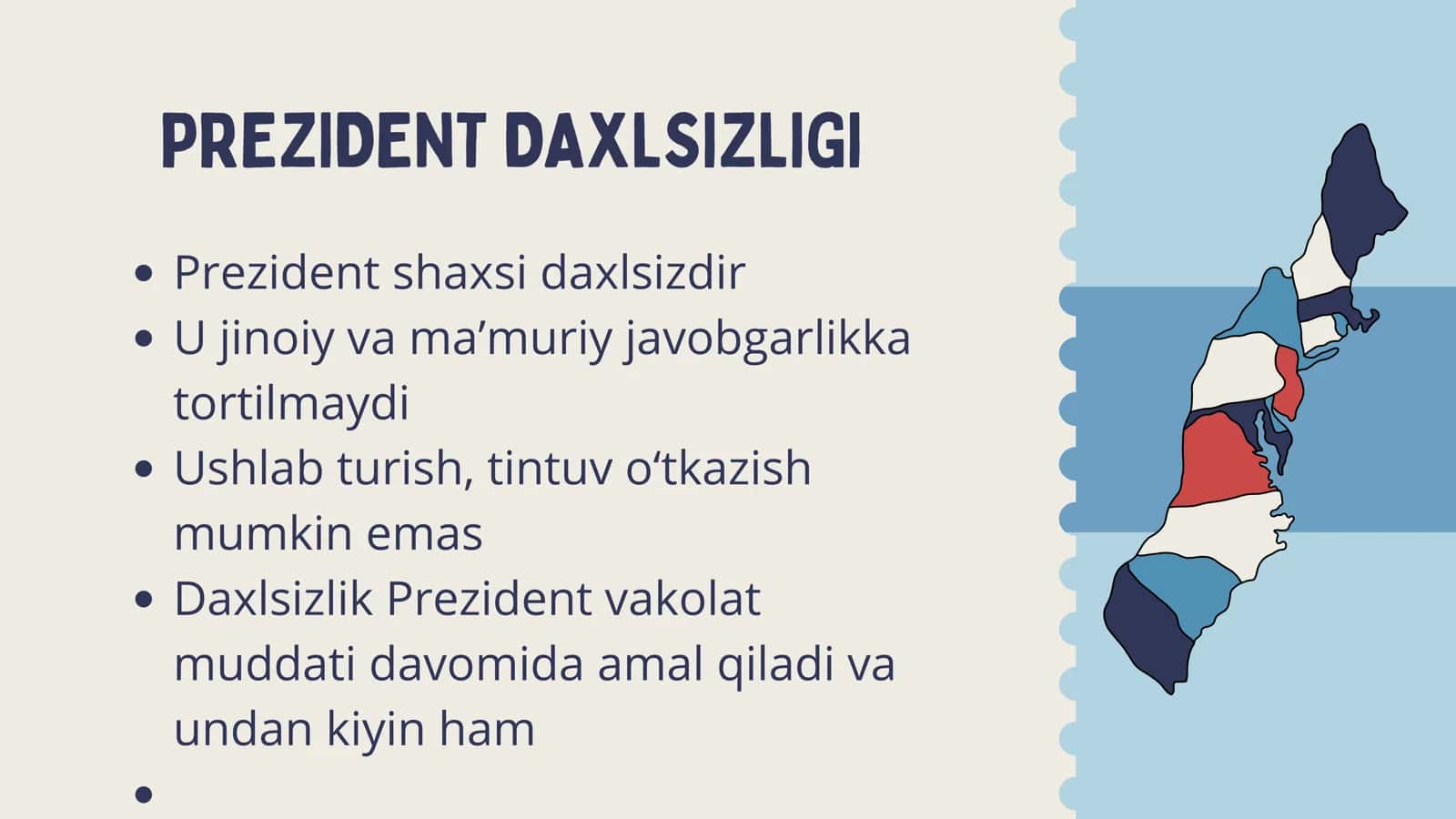 OʻZBEKISTON RESPUBLIKASI PREZIDENTI FAOLIYATINING ASOSIY KAFOLATLARI 3