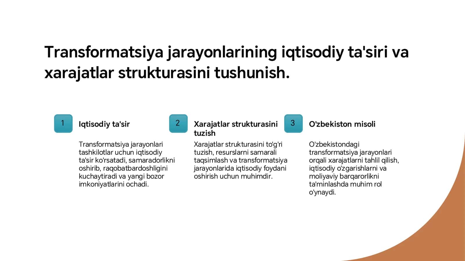 Transformatsiya harajatlari va ularni tahlil qilishdagi yondashuv 3