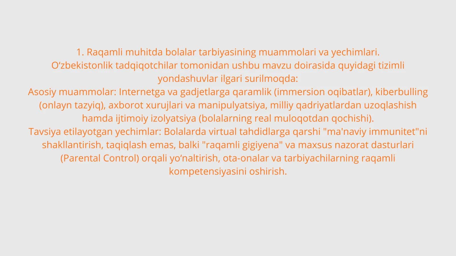 Raqamli dunyoda bolalar tarbiyasi muammolari va yechimlari 3
