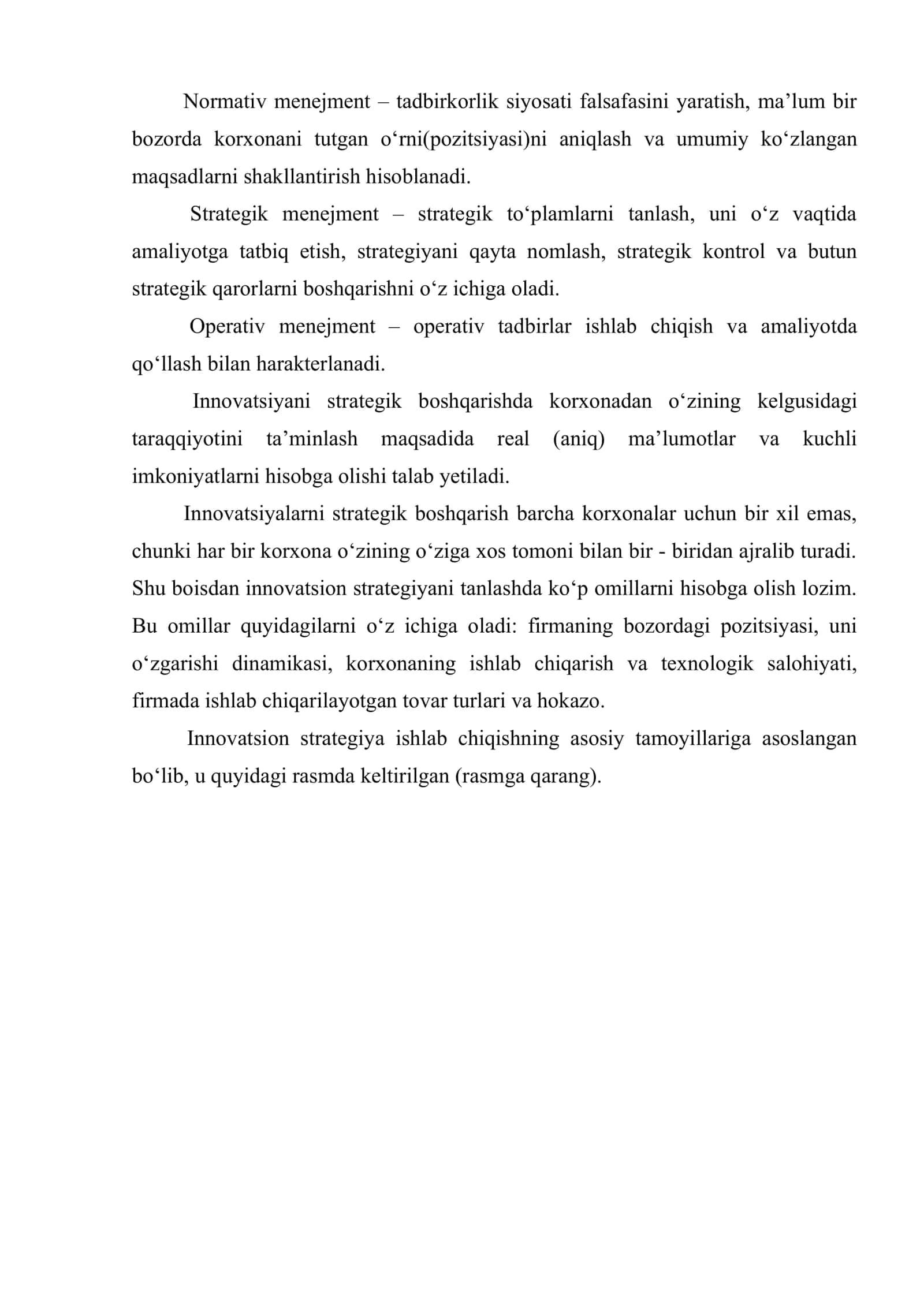 Innovatsion firmalarni strategik boshqarish 3