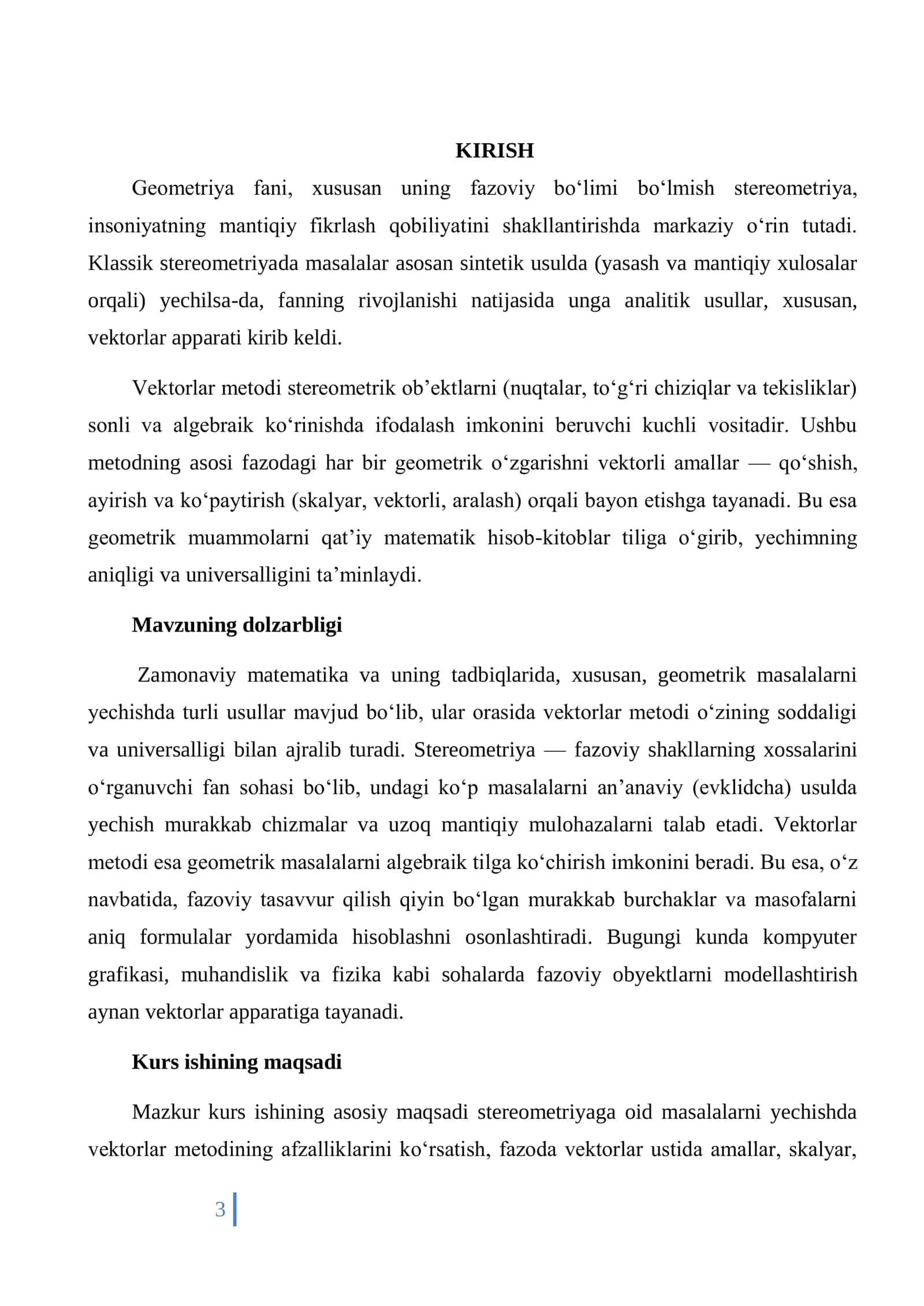 Stereometriyada vektorlar metodi 3