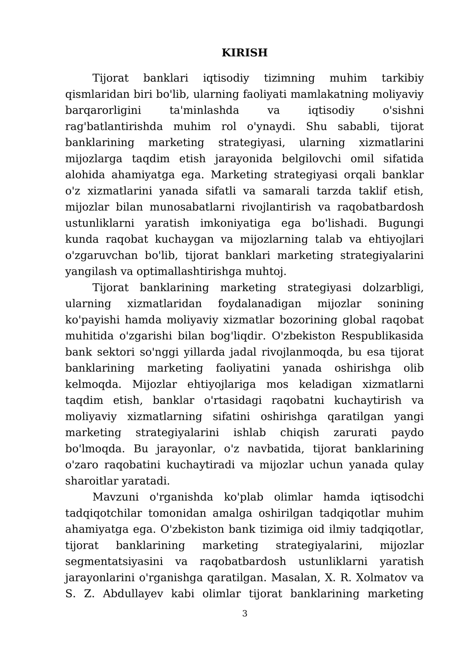 Tijorat banklari faoliyatini marketing strategiyasi orqali boshqarish 3