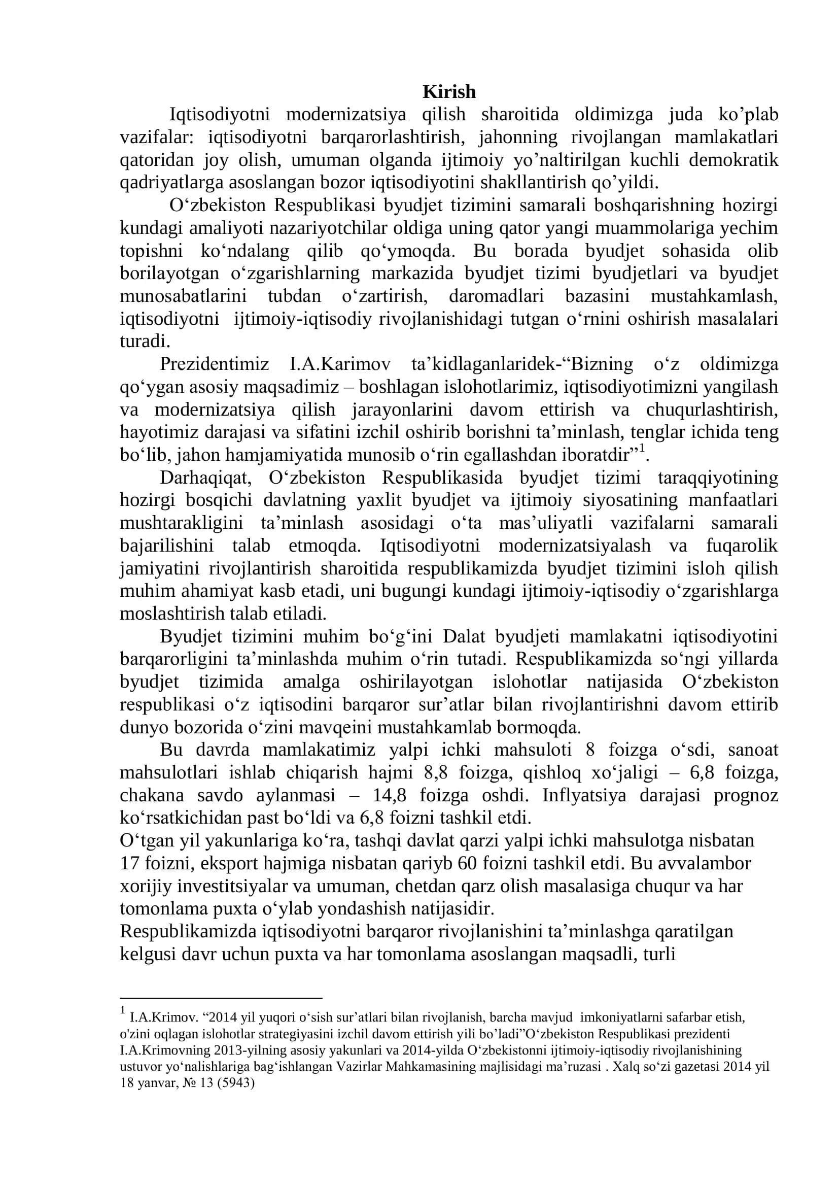 O'zbekiston Respublikasida byudjet jarayonini boshqarish islohotlari 3
