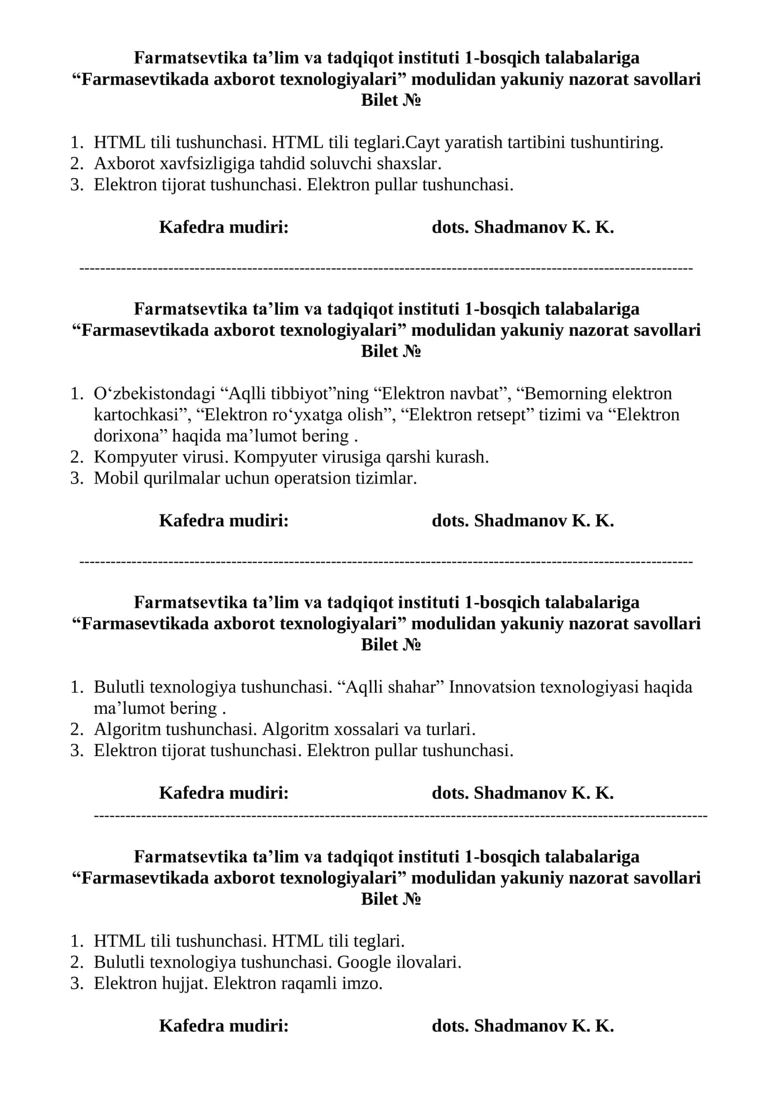 Farmasevtikada axborot texnologiyalari 3