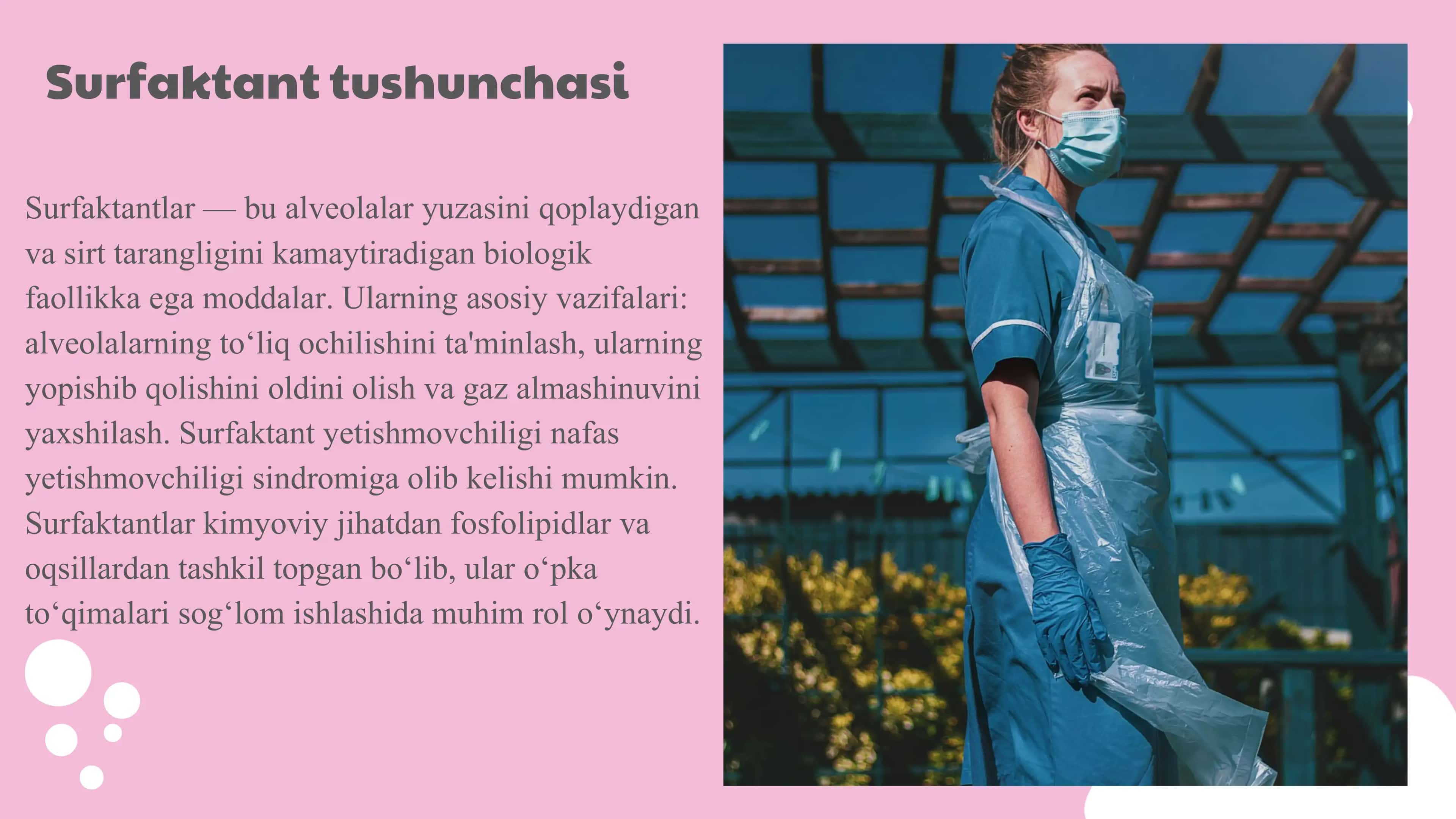 Surfaktant va uning alveolalar faoliyatidagi ahamiyati 3