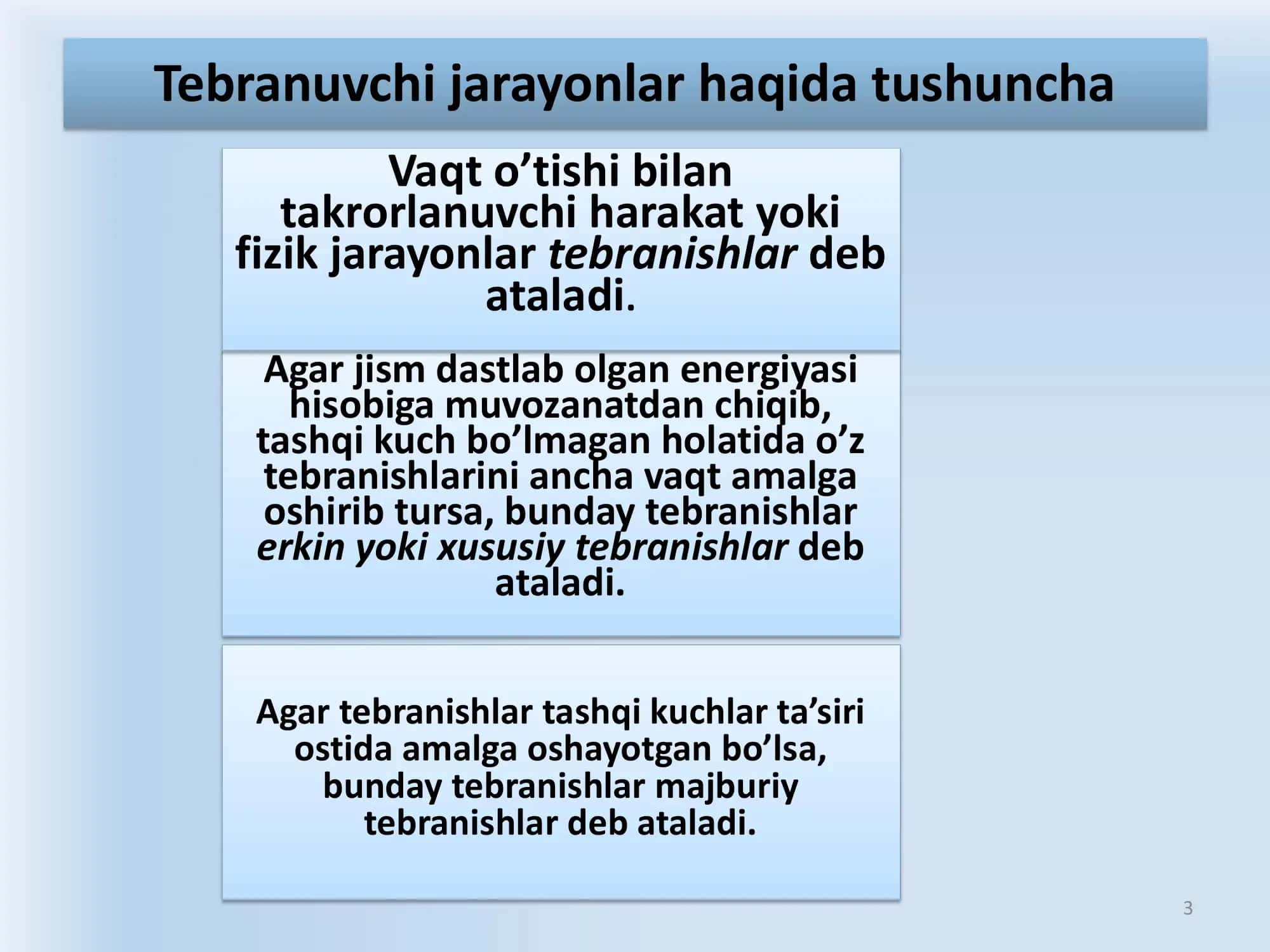 MEXANIK TEBRANISHLAR VA TO’LQINLAR 3
