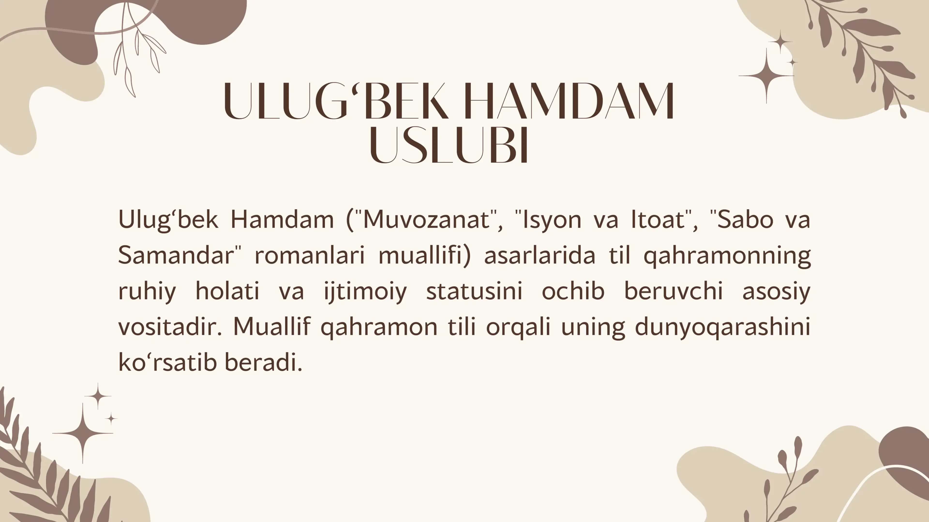 ULUG'BEK HAMDAM ASARI TILIDA IJTIMOIY DIALEKT TAHLILI 3