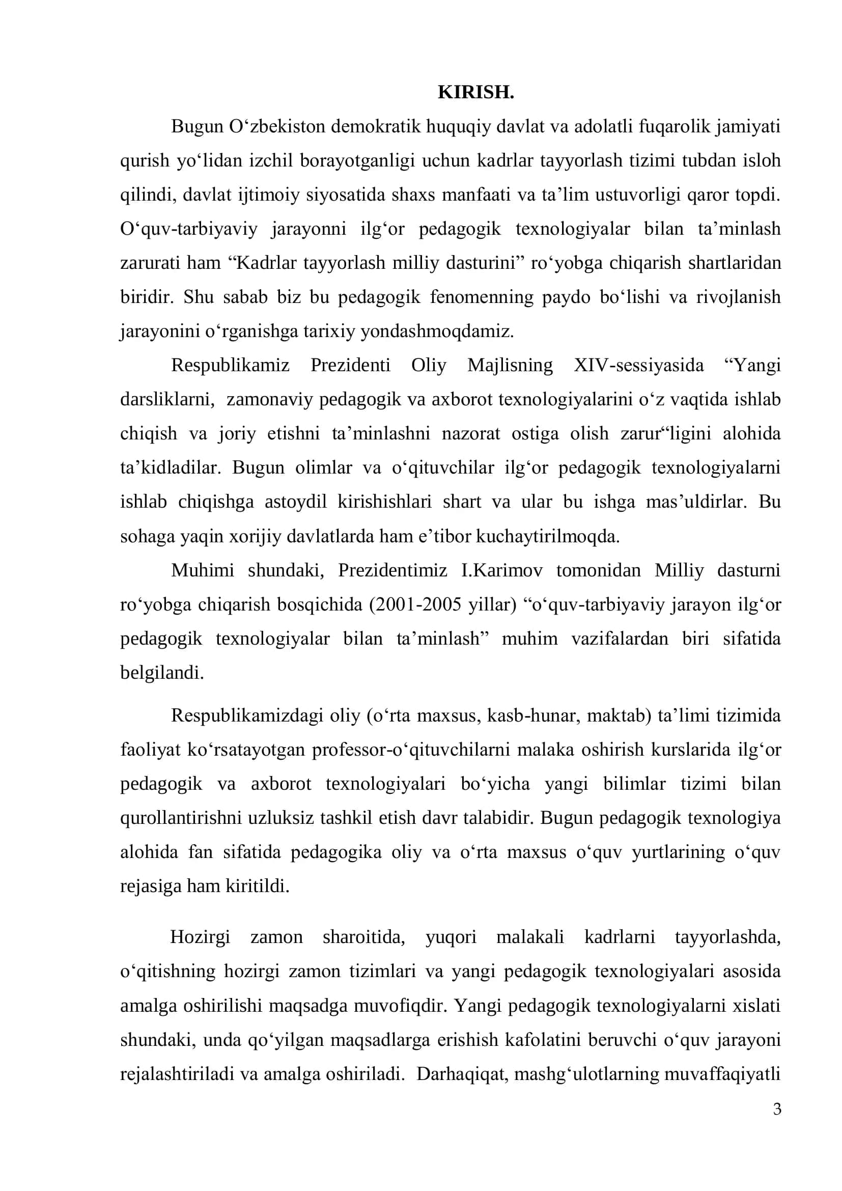 “Axborot xavsizligi ” fanini pedagogik va axborot texnologiyalari yordamida o`qitish metodikasi 3