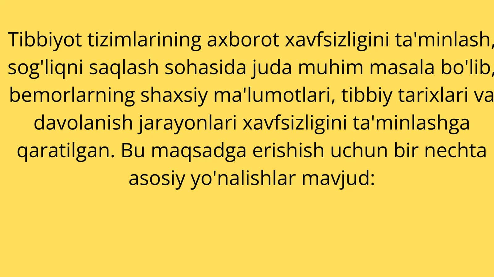 Tibbiyot tizimlarining axborot xavfsizligini ta'minlash asoslari 3