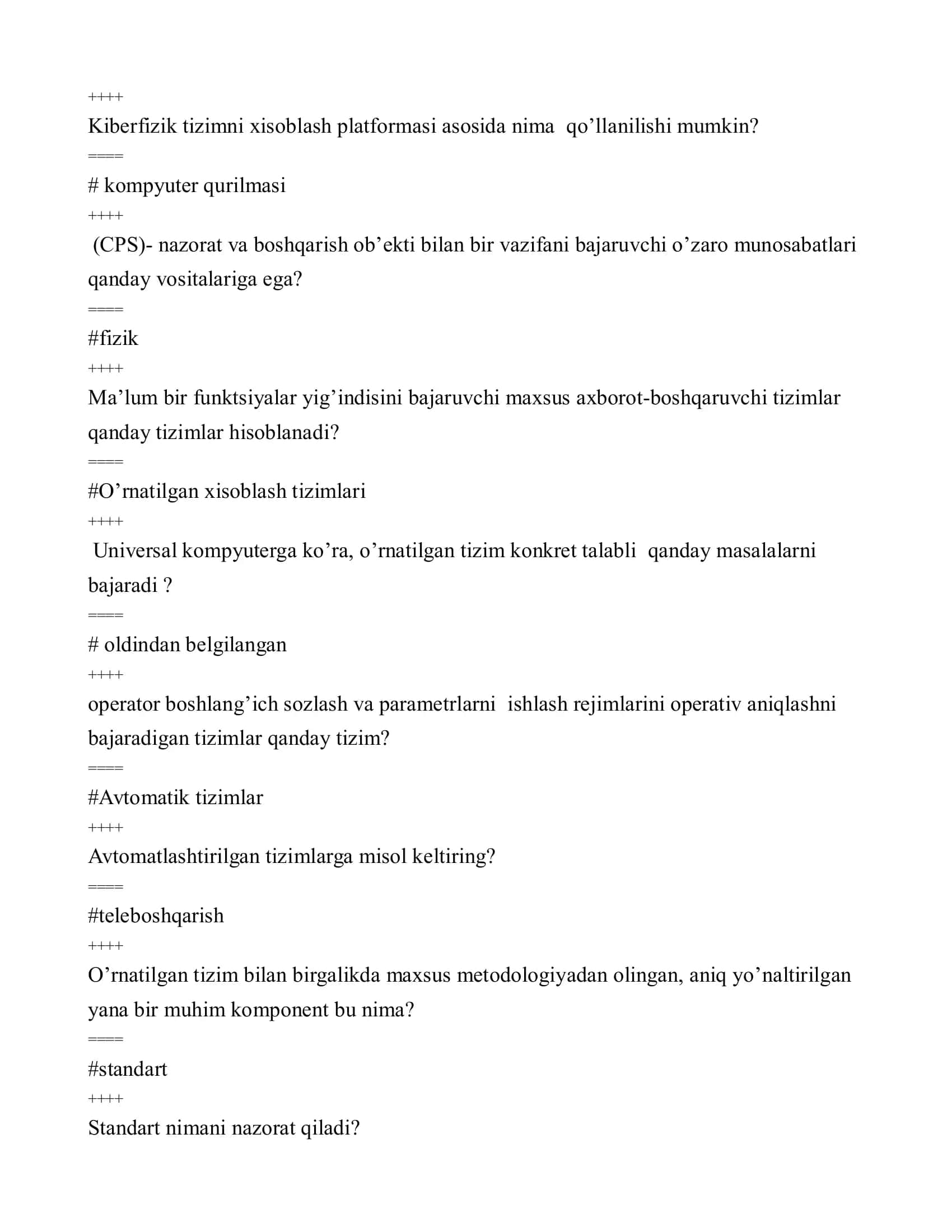 O'rnatilgan tizimlar 3