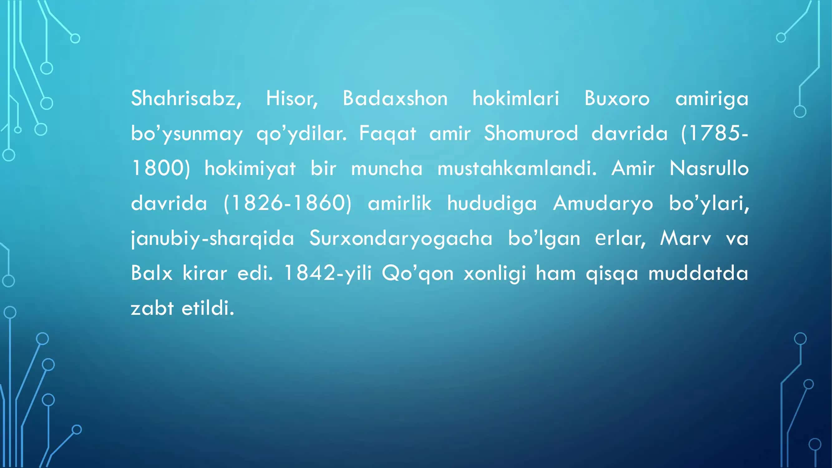 XVIII-XIX asr O'rta Osiyo davlatlarining tarixiy geografiyasi 3