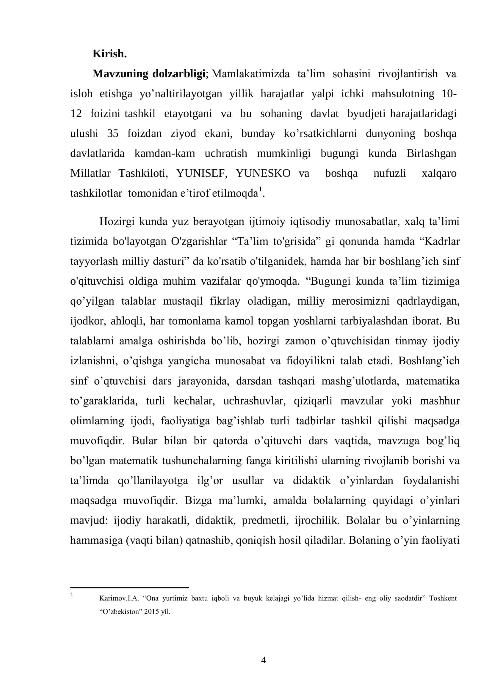 Mavzu: “Boshlang‟ich sinf matematika darslarida didaktik o‟yinlarga qo‟yiladigan talablar” 3