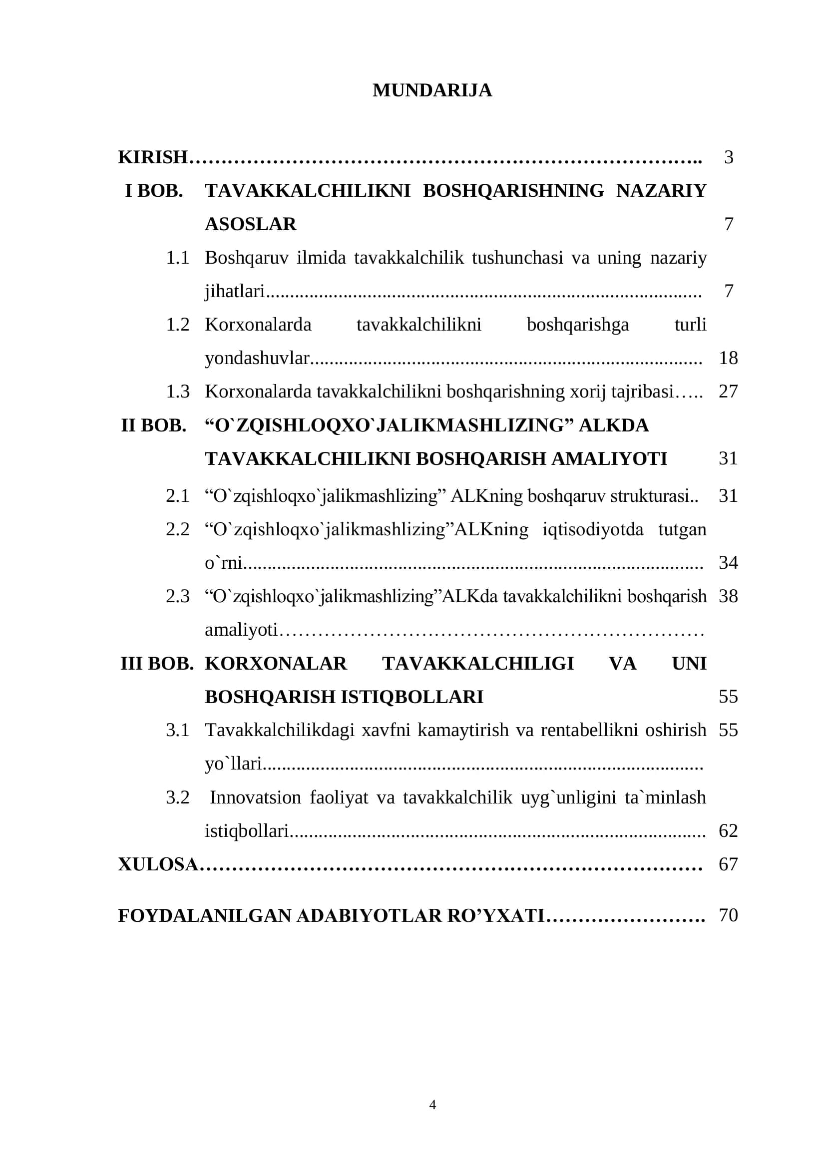 Korxonalarda Tavakkalchilikni Boshqarish 3