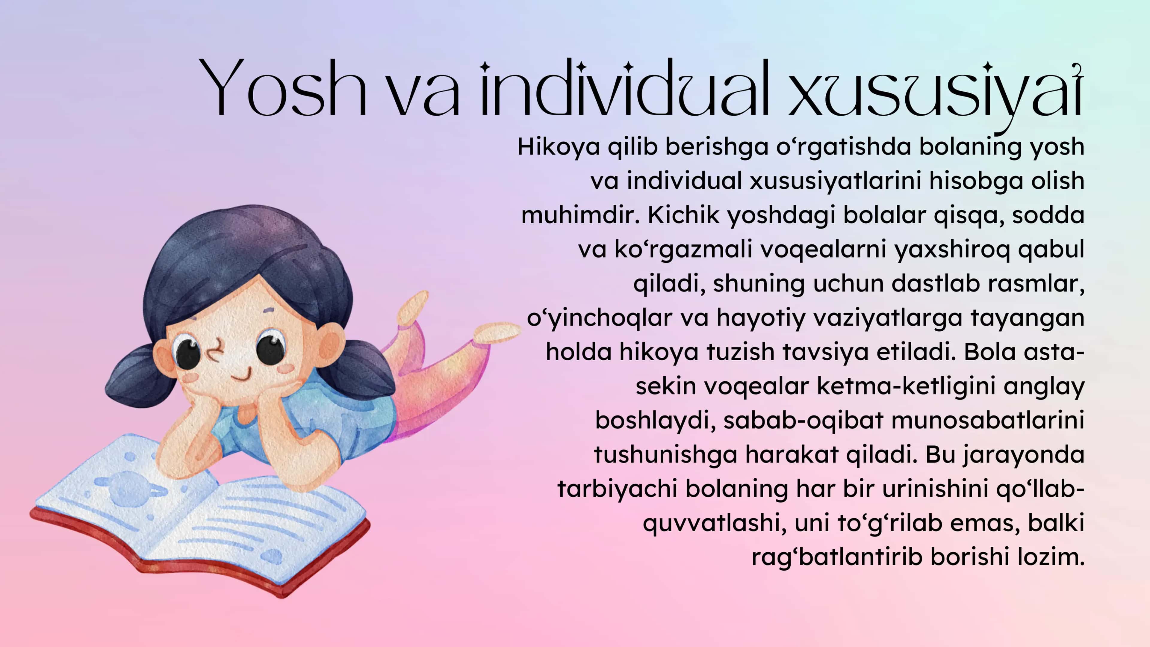 Maktabgacha yoshdagi bolalarni hikoya qilib berishga o‘rgatish 3