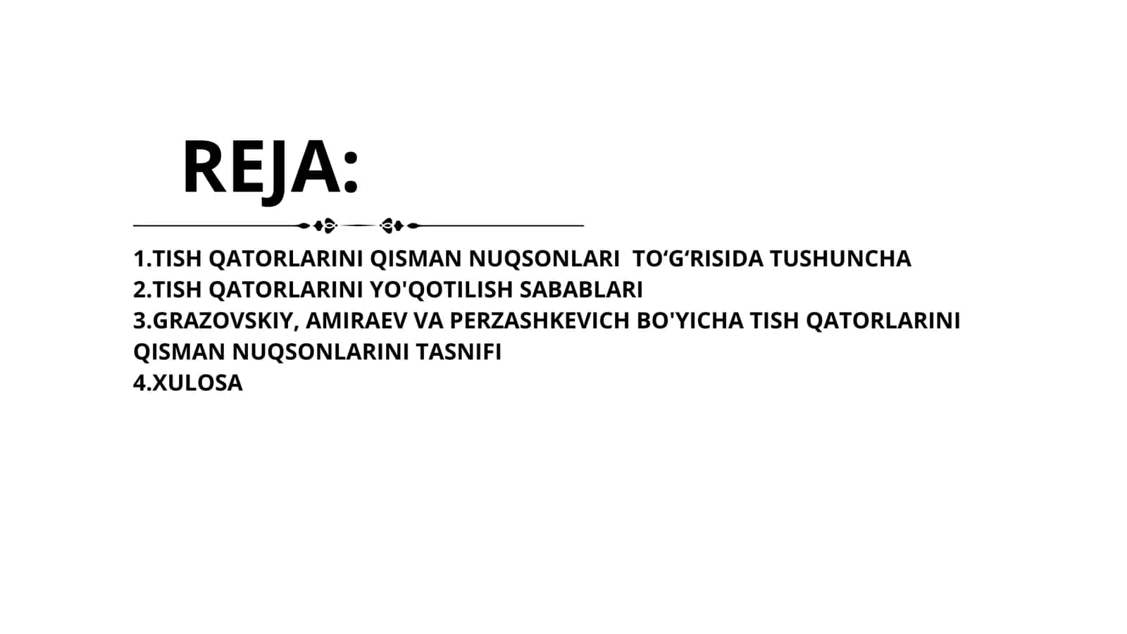 tish qatori qisman nuqsonlarini grozovskiy, Amiraev va Perzashkevich boʻyicha tahlili 3