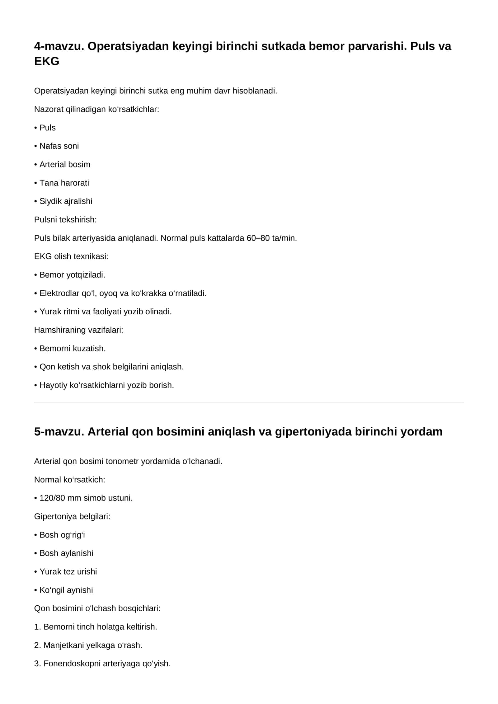 Shifoxonaga kelgan va davolanayotgan bemorlar kasallik tarixini yuritish 3