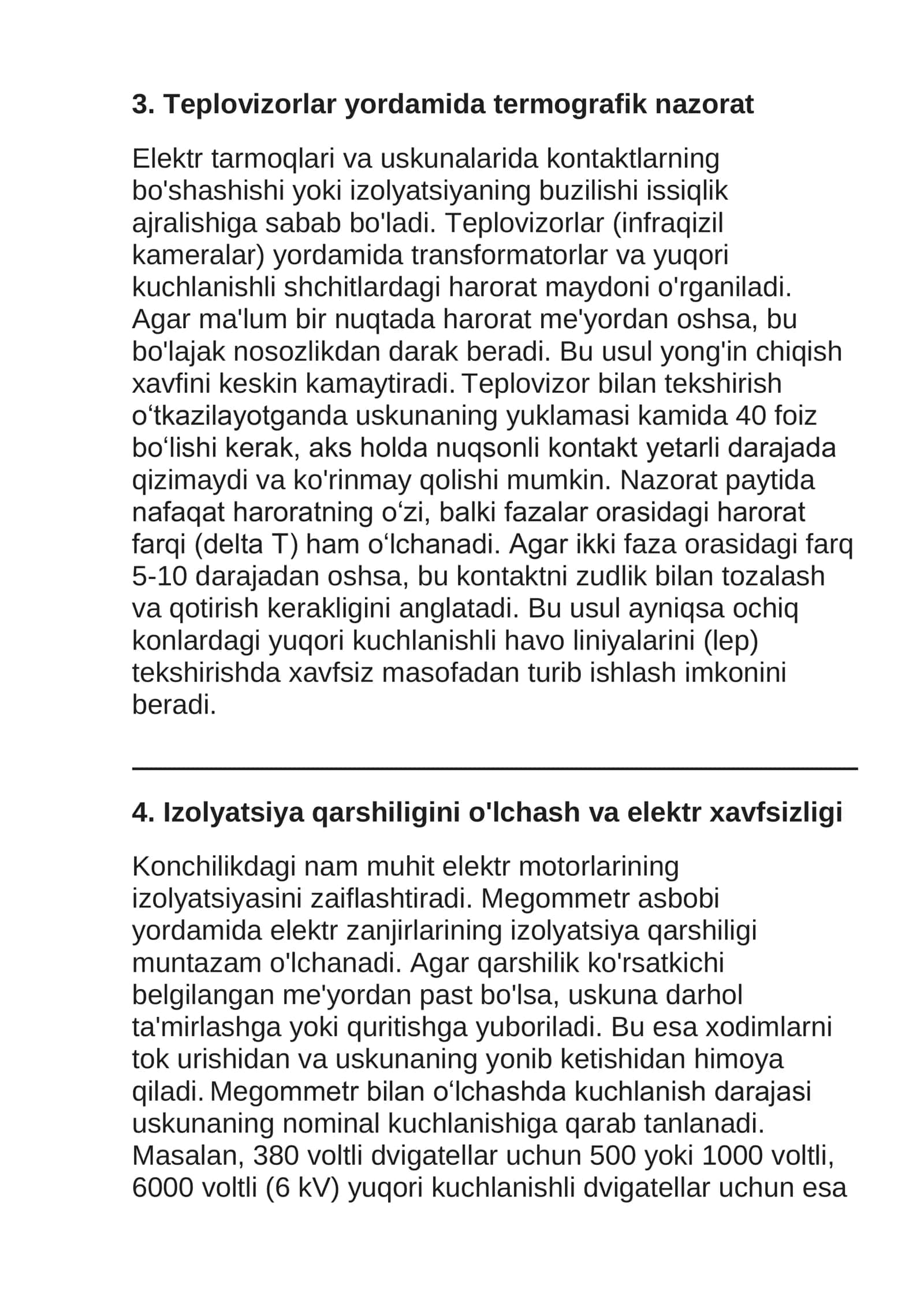 Konchilik elektr mexanik uskunalarini ekspluatatsiyasi va ta'mirlashda diagnostika uskunalaridan foydalanish 3