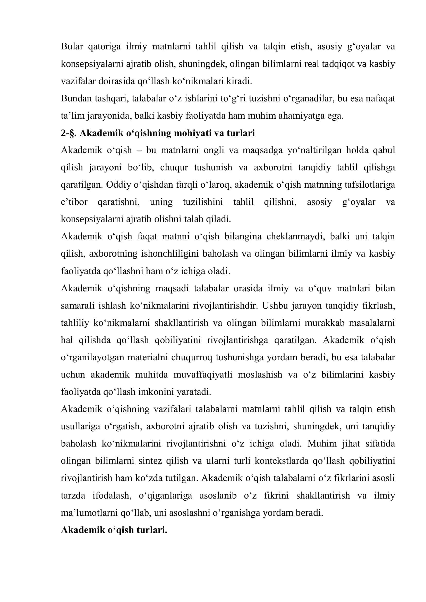 Akademik o‘qish asoslari 3